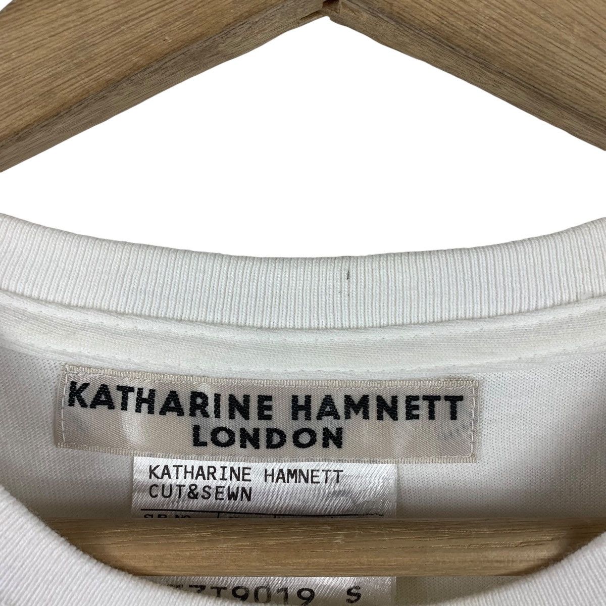 Designer × Katharine Hamnett London KATHARINE HAMNETT cut & sewn no war spellout tee Size S / US 4 / IT 40 - 3 Thumbnail