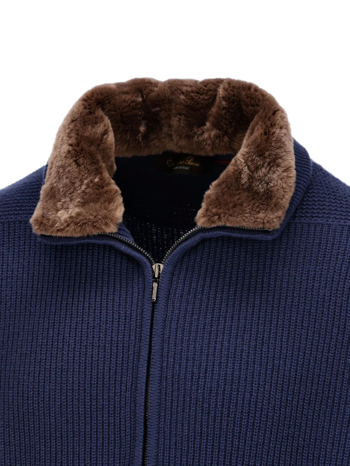 Loro Piana o1srvl11e0325 FAN2358 Bomber Jacket in Navy Blue Size US L / EU 52-54 / 3 - 3 Thumbnail