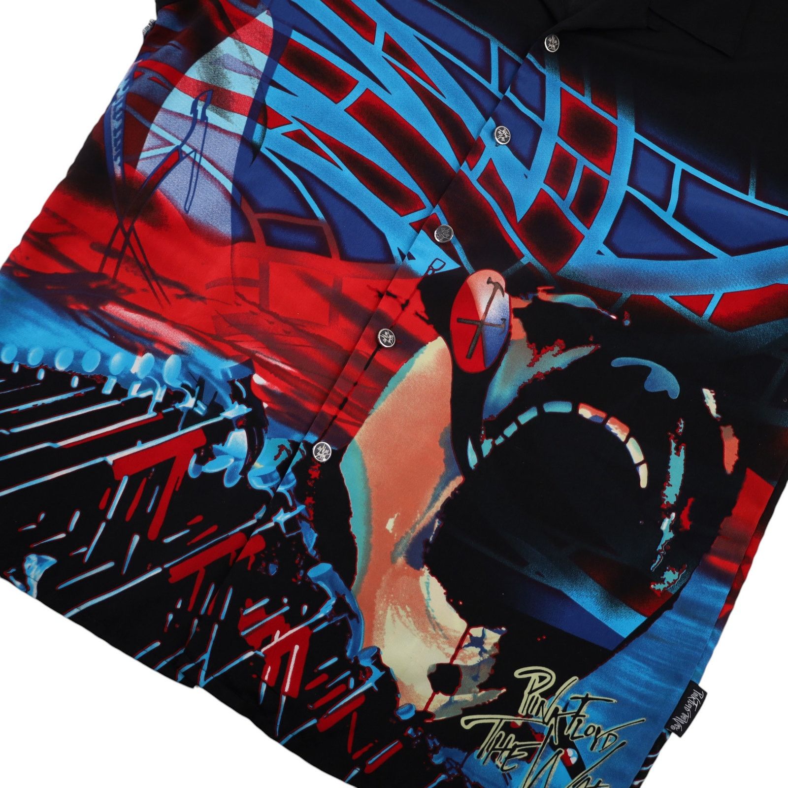 Dragonfly × Pink Floyd × Vintage VTG Y2k Dragonfly Pink Floyd The Wall Button Up Tour Shirt Size US L / EU 52-54 / 3 - 4 Thumbnail
