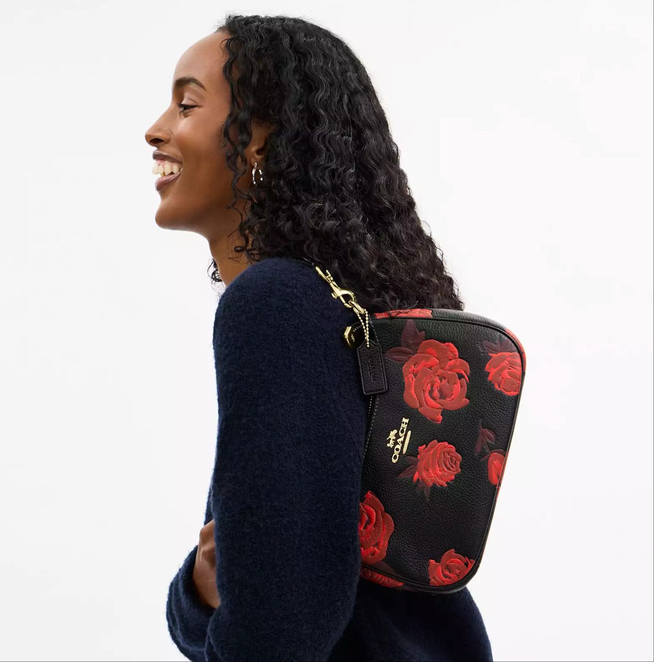 Coach NWT Coach Teri Shoulder Bag With Floral Print CCE28 Size ONE SIZE - 10 Thumbnail