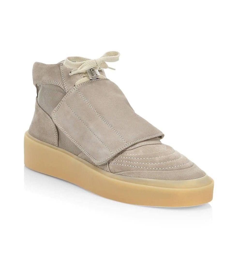 image of Fear Of God Suede Skate Mid ‘Interstellar Gum’ Shoes in Interstellar Grey, Men's (Size 8)