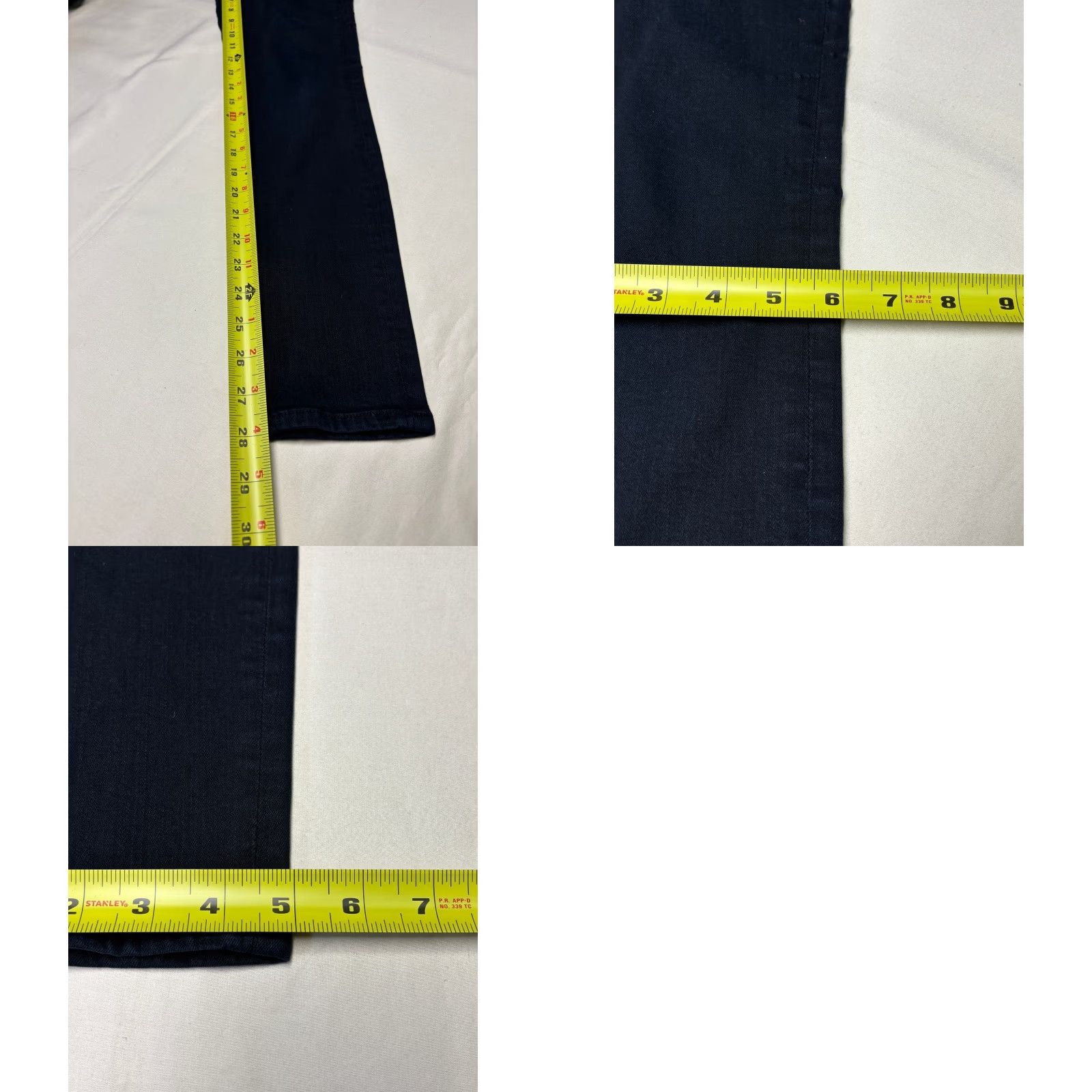 Frame FRAME Le Skinny de Jeanne Film Noir Skinny Jeans Women 27X28 Dark Wash Denim Slim Pockets Zipper Button 5-Pocket Classic FRAME Denim Womens Jeans Size 27" / US 4 / IT 40 - 9 Thumbnail