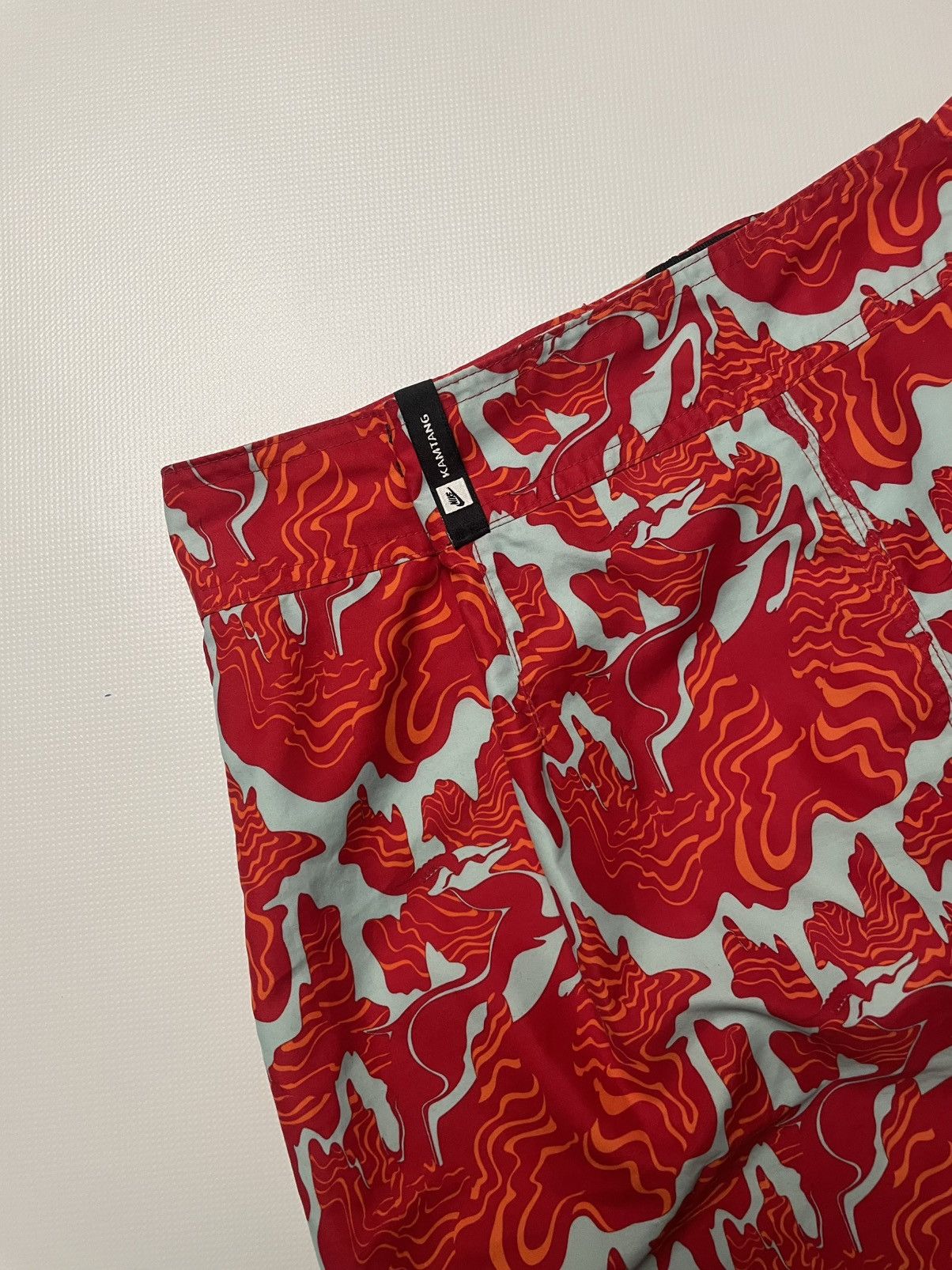 Nike NIKE KAMTANG Ripstop Active Beach Water Sports Shorts Red L Size US 36 / EU 52 - 8 Thumbnail