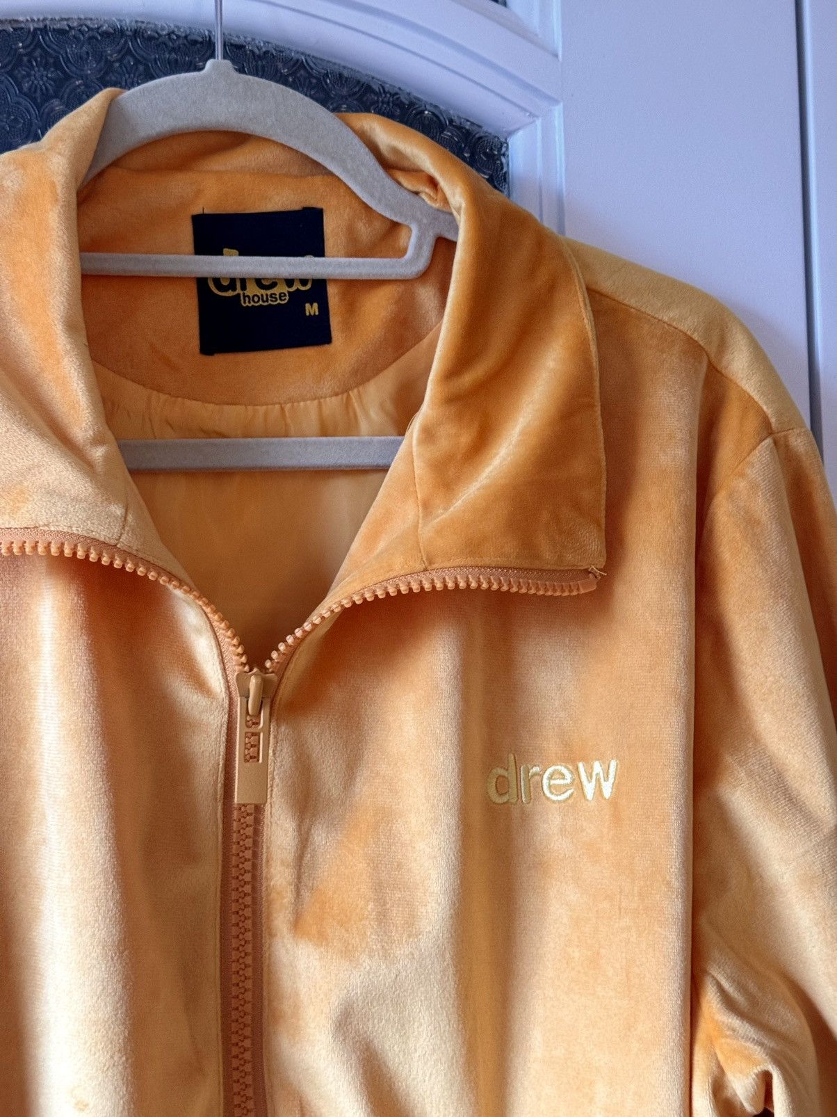 Drew House Drew House Gold Velour Bomber Jacket, Men’s Size Medium Size US M / EU 48-50 / 2 - 4 Thumbnail