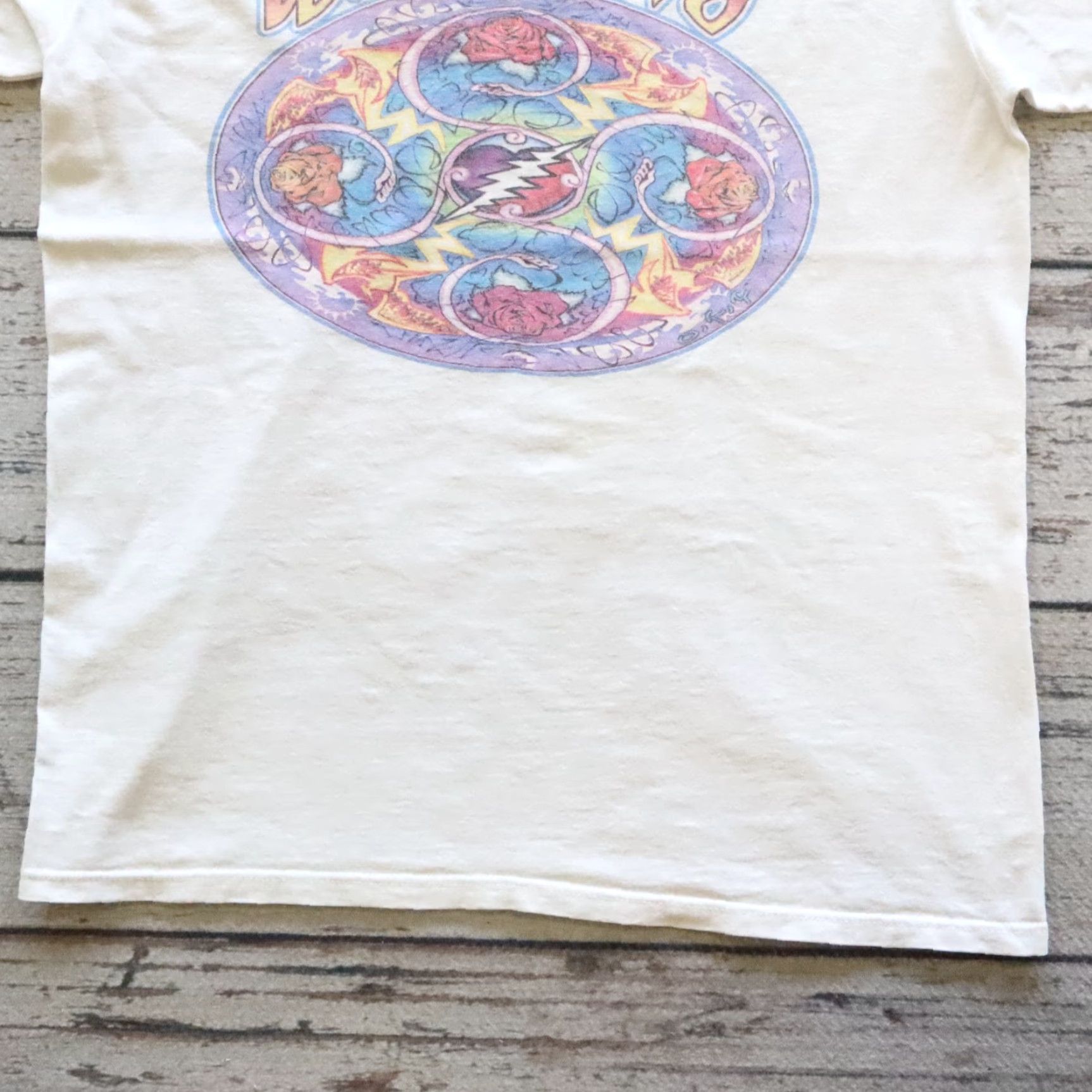 Vintage VINTAGE Grateful Dead WALSTIB Tshirt M Tee Shirt White Men XS? Size US M / EU 48-50 / 2 - 3 Thumbnail