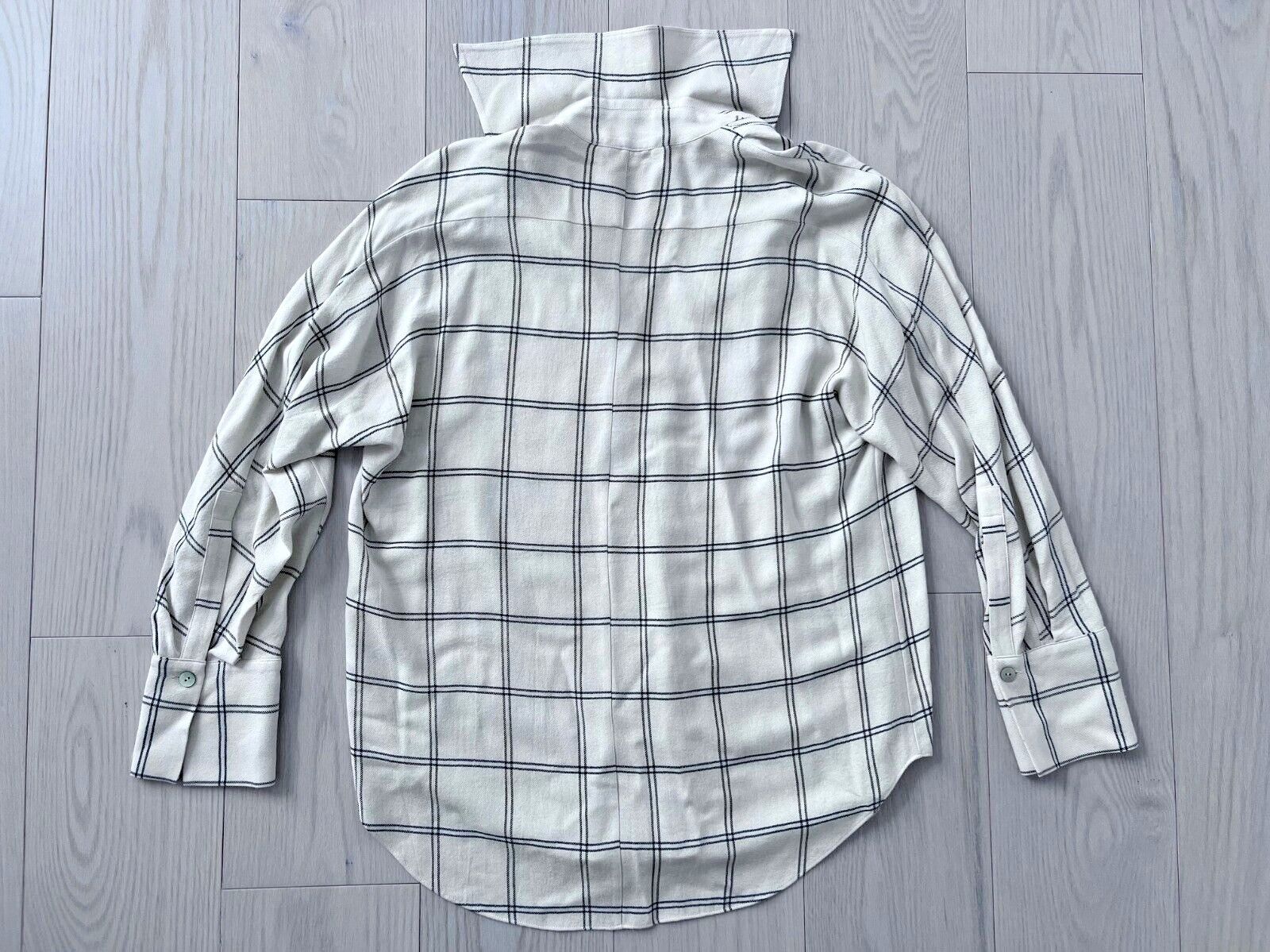 Vince Vince. Long Sleeve V-Neck Blouse Pale Oat ( S ) Size S / US 4 / IT 40 - 5 Thumbnail