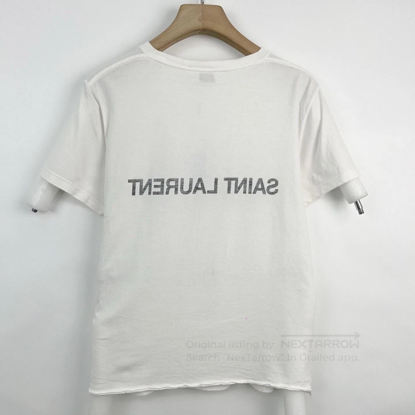 Saint Laurent Paris Saint Laurent SLP Logo Print T-Shirt. Size S / US 4 / IT 40 - 4 Thumbnail