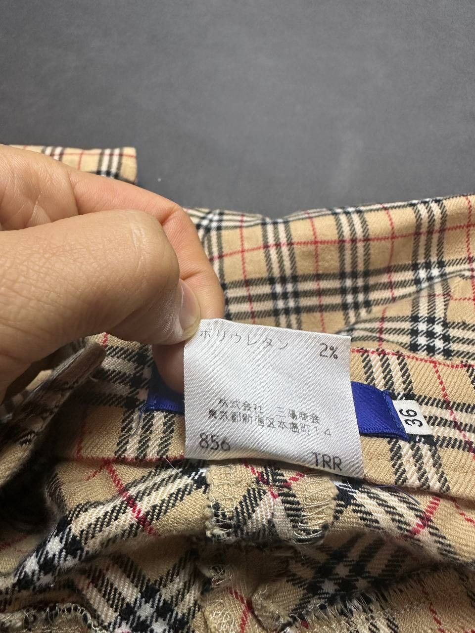 Burberry × Japanese Brand Burberry Blue Label Japan Rare Womens Pants Nova Check Size 36" / US 14 / IT 50 - 6 Thumbnail