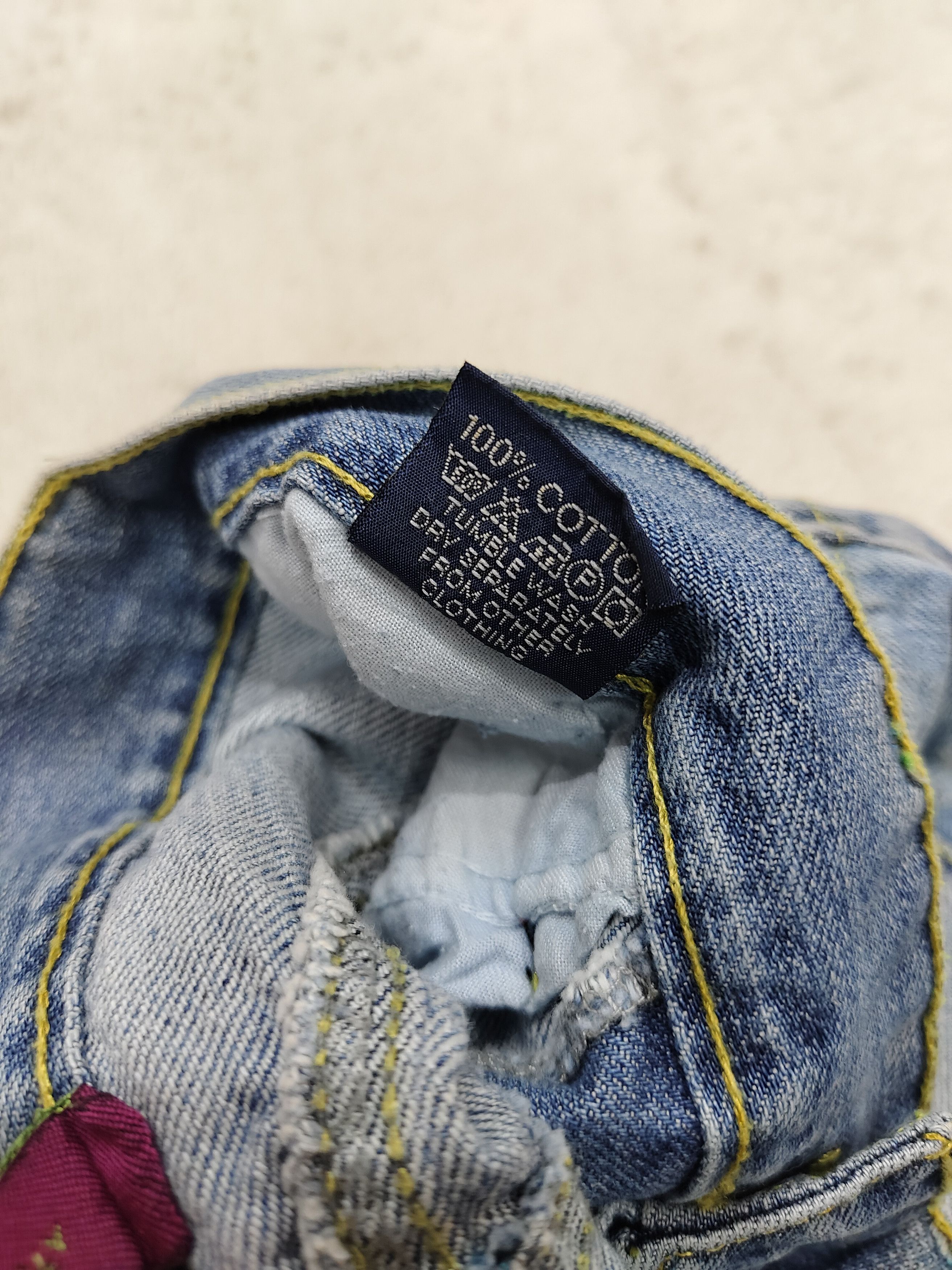 Seditionaries 🇮🇹 Vtg Nini 🇮🇹 Single Pocket Asymmetric Waist Distressed Size 27" / US 4 / IT 40 - 10 Thumbnail
