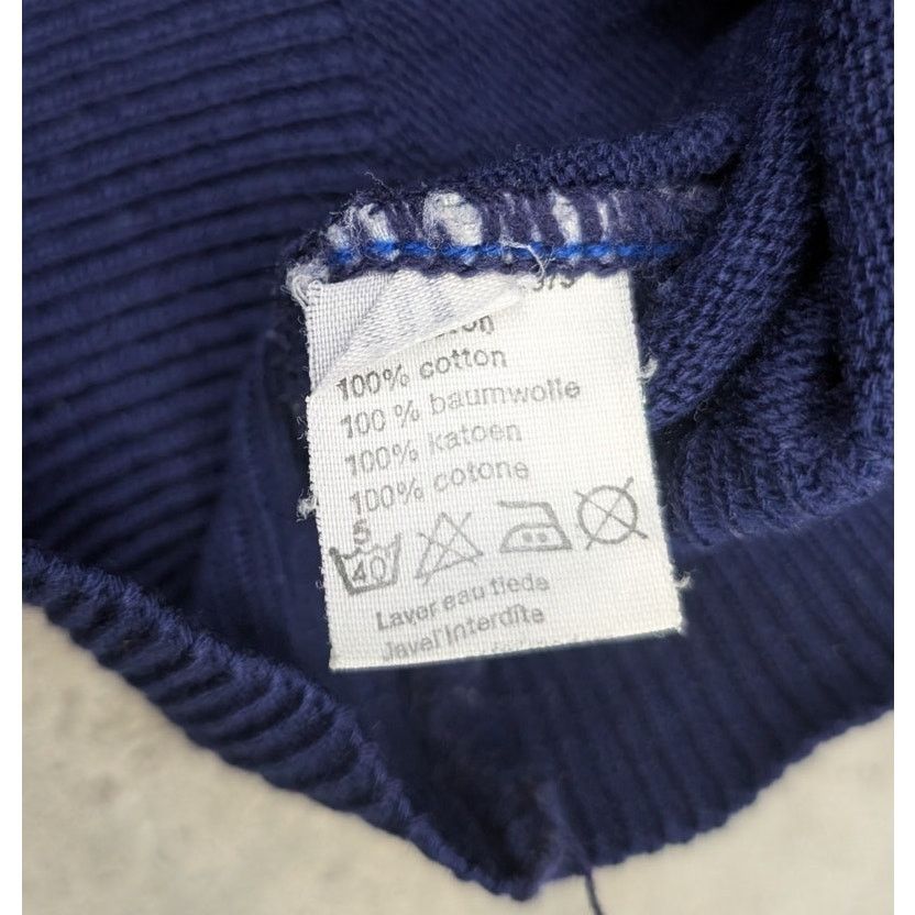 Lacoste × Vintage Vintage La Chemise Lacoste Navy Blue V-Neck knit sweater Size US L / EU 52-54 / 3 - 5 Thumbnail