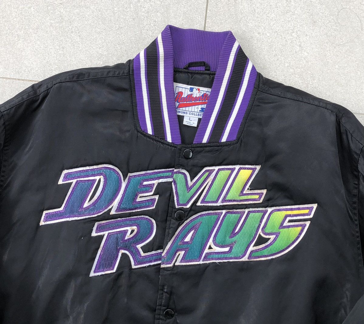 Starter Vintage Starter Diamond Collection Devil Rays Bomber Jacket Size US L / EU 52-54 / 3 - 4 Thumbnail