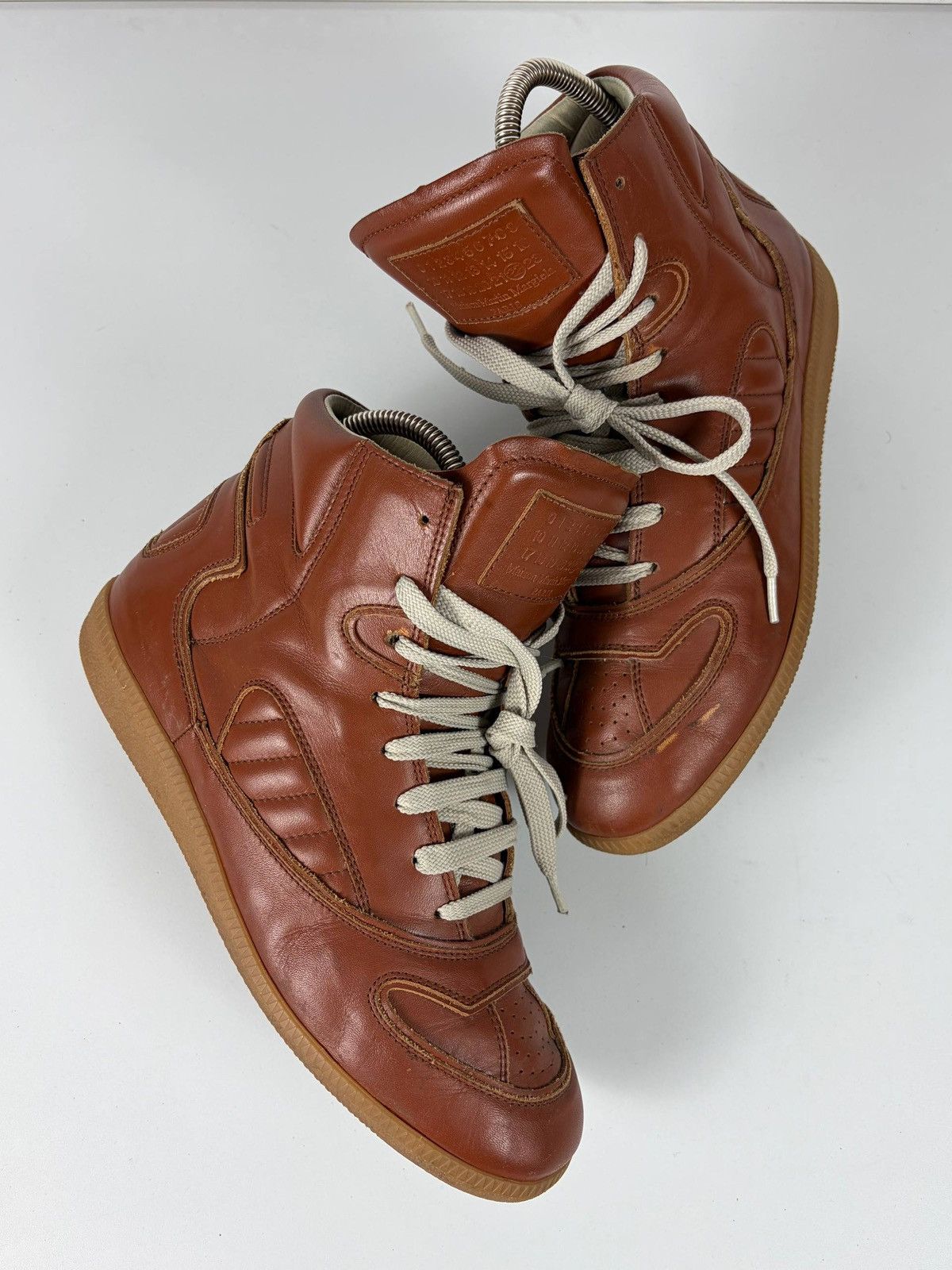 Maison Margiela 2012 Maison Margiela leather high top GAT Size US 8 / EU 41 - 4 Thumbnail