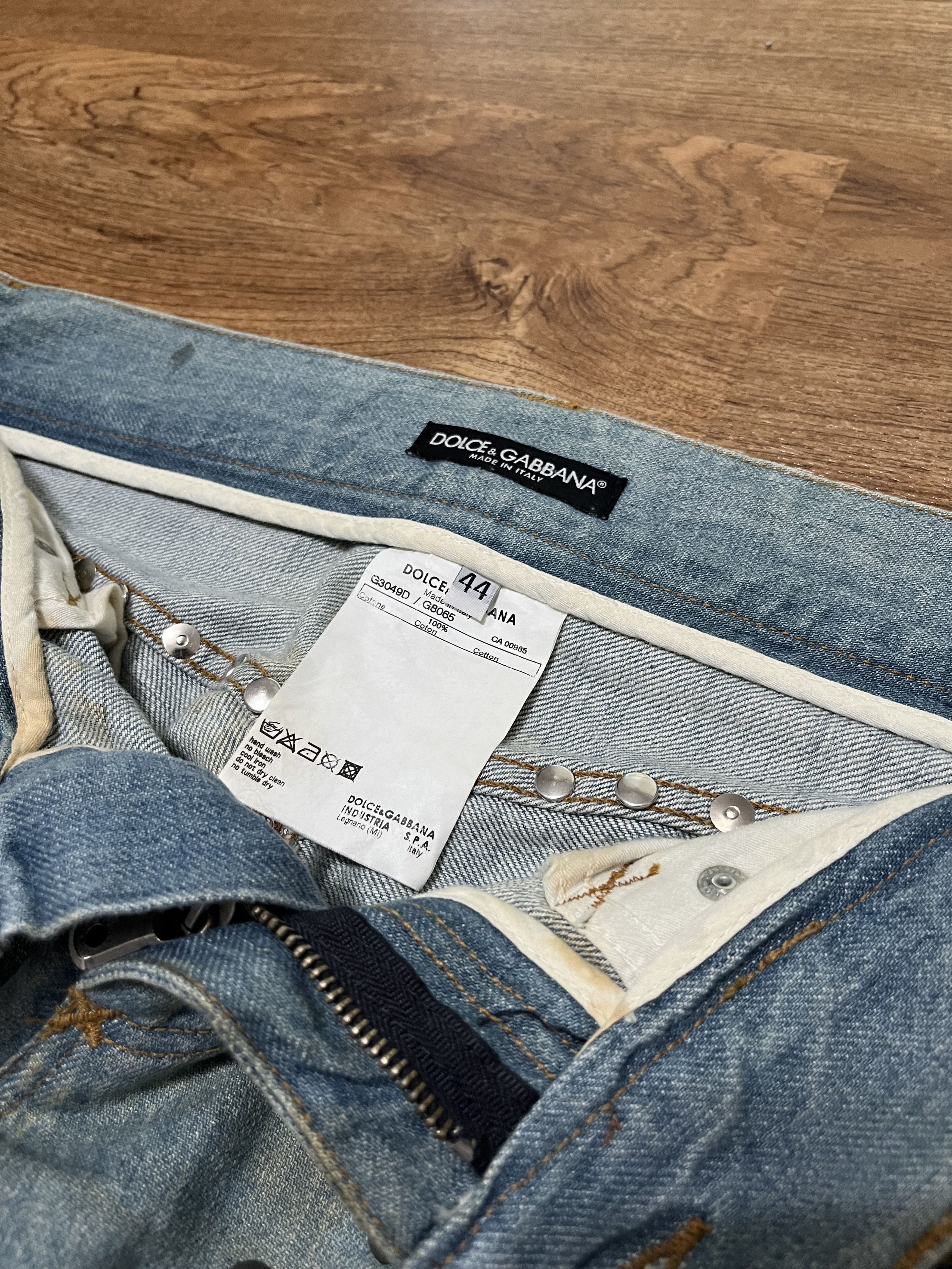 Dolce & Gabbana Dolce & Gabbana FW03 Studded Distressed Jeans Size US 34 / EU 50 - 4 Thumbnail