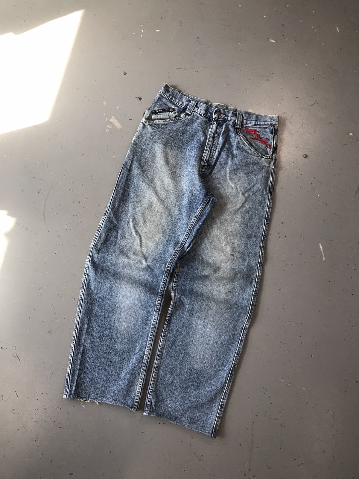 Karl Kani × Vintage Vintage Kani jeans logo embroidered denim Size US 34 / EU 50 - 3 Thumbnail