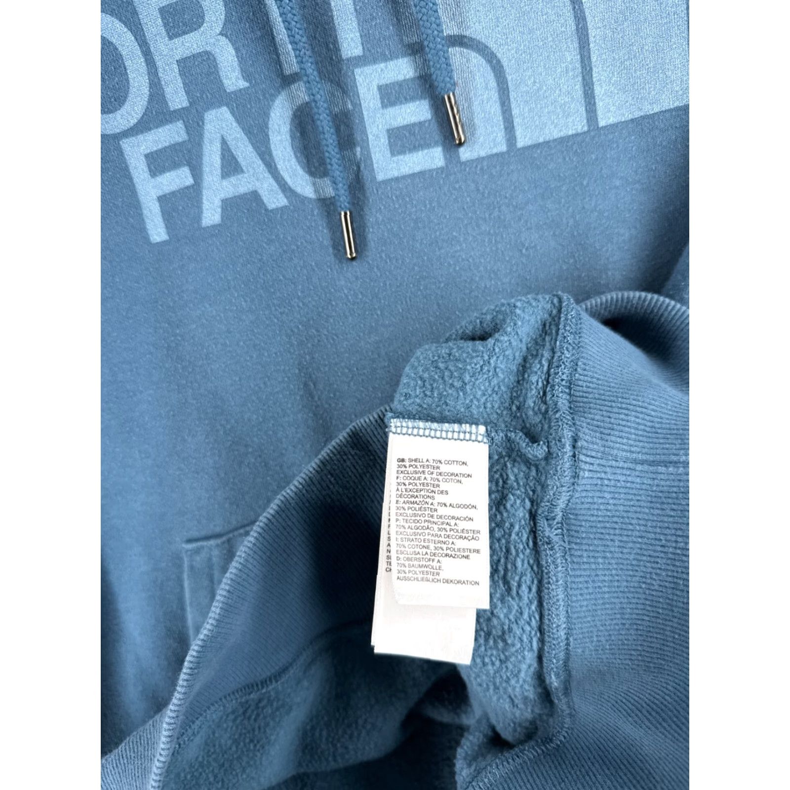 The North Face The North Face Hoodie Women XS Blue Pullover Jersey Fabric 90s Vintage Not Applicable Size XS / US 0-2 / IT 36-38 - 7 Thumbnail
