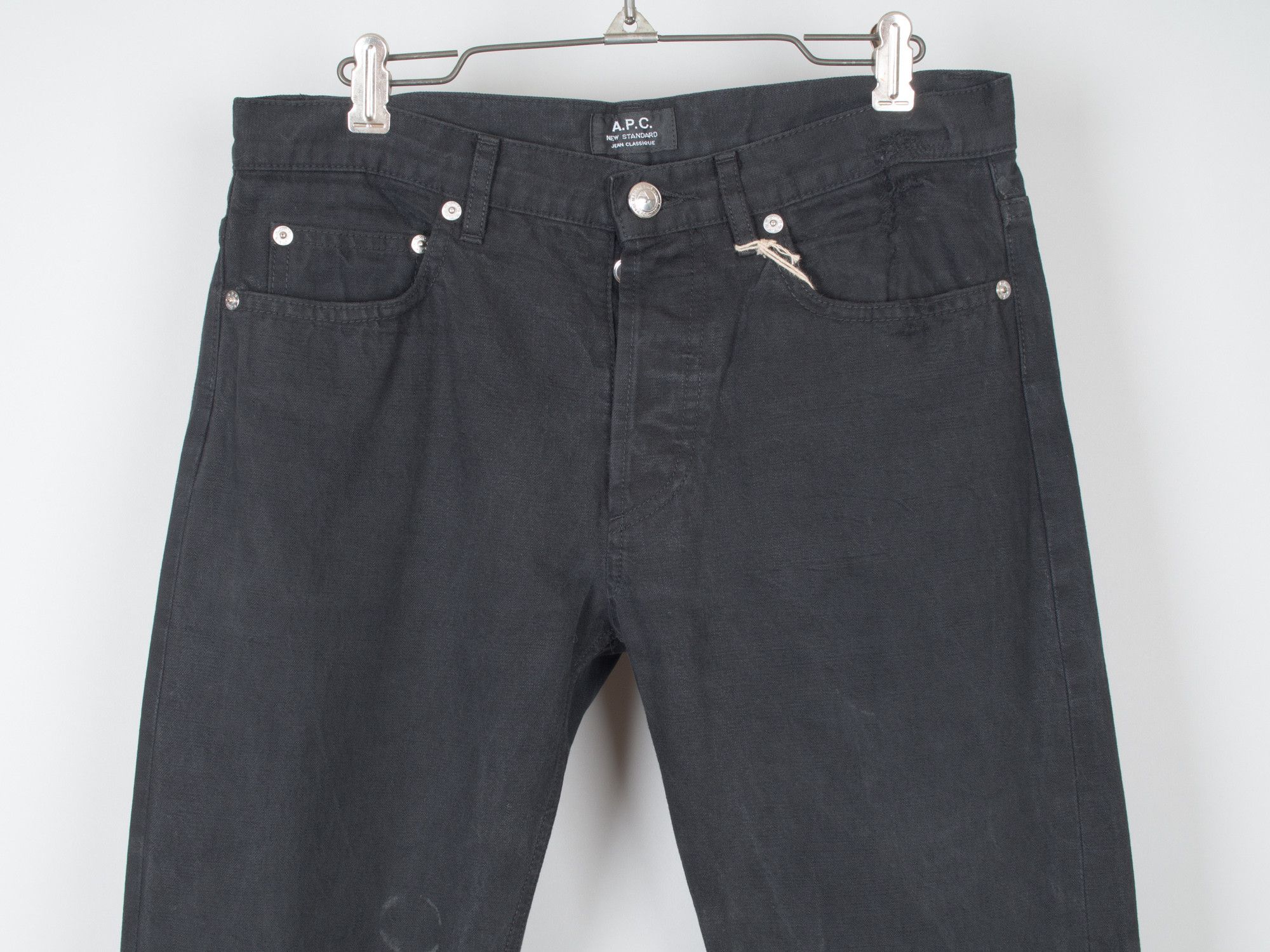 A.P.C. New Standard Selvedge Black Jeans Size US 29 - 2 Thumbnail