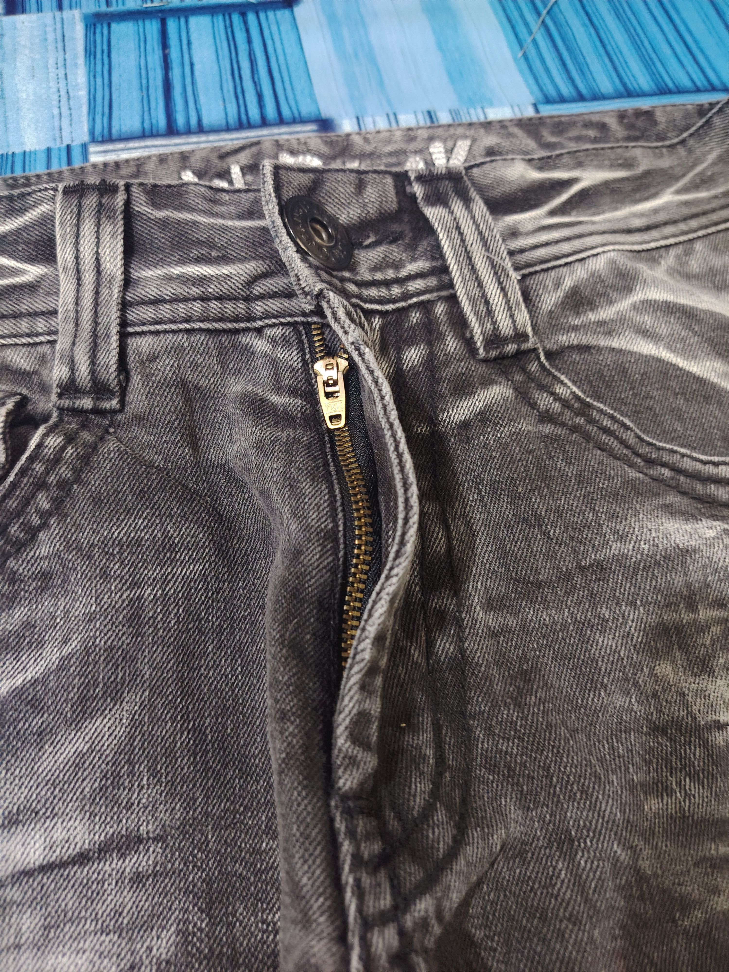 If Six Was Nine Buckaroo Distressed Denim Flared Jeans Baggy Style Buckle Size US 31 - 9 Thumbnail