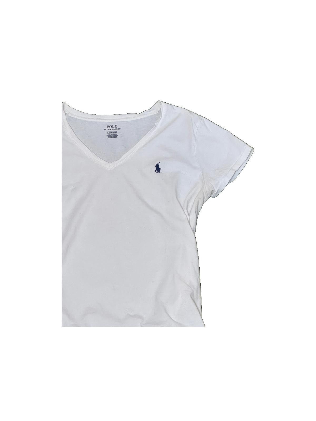 Polo Ralph Lauren Ladies Polo Ralph Lauren V-Neck T-Shirt Size L / US 10 / IT 46 - 3 Thumbnail
