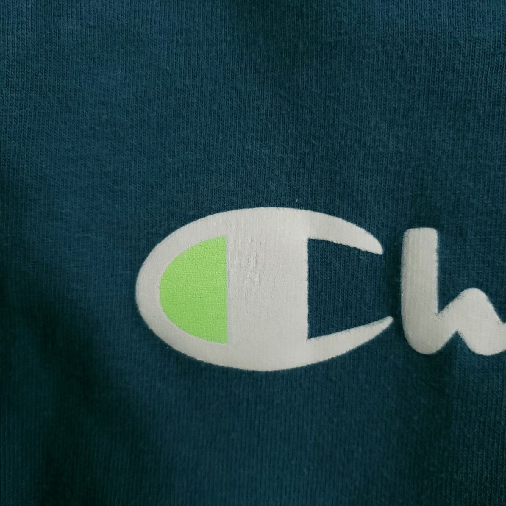 Champion Champion Hoodie Men S Small Teal Green Midweight Jersey Sweatshirt Knit Pullover Size US S / EU 44-46 / 1 - 3 Thumbnail
