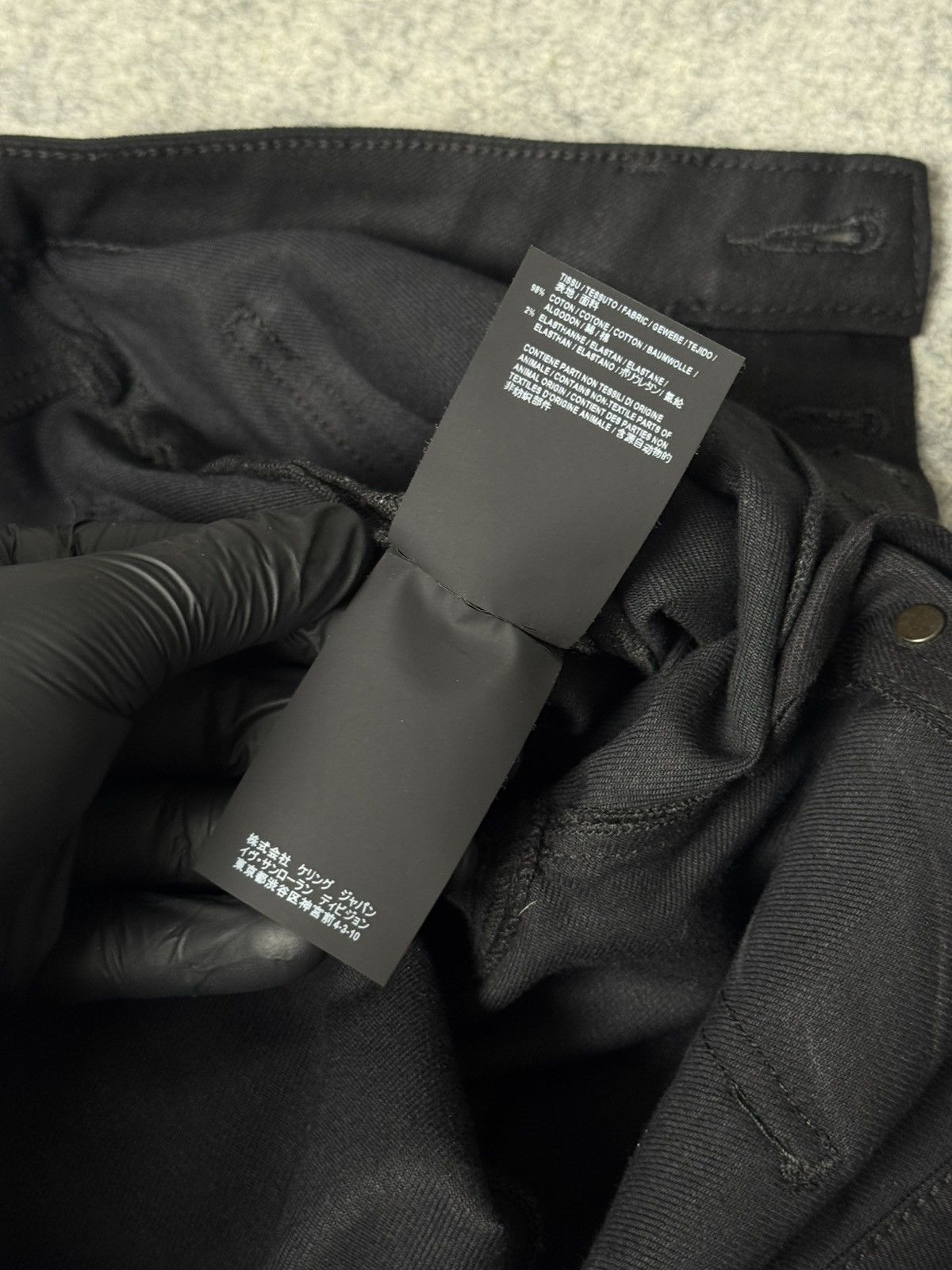 Saint Laurent Paris Saint Laurent Paris Used Black HW D27 Flared Denim Size 26" / US 2 / IT 38 - 13 Thumbnail