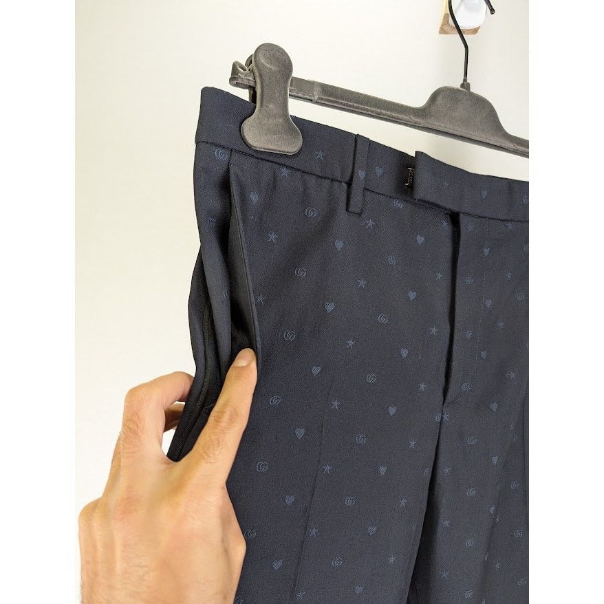 Gucci o1rshd1 Logo All Over Pants in Blue Size US 32 / EU 48 - 7 Thumbnail