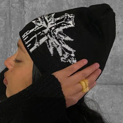 Japanese Brand Kei #8 Wool Acrylic Knitted Beanie Casual Skullies Size ONE SIZE - 2 Thumbnail