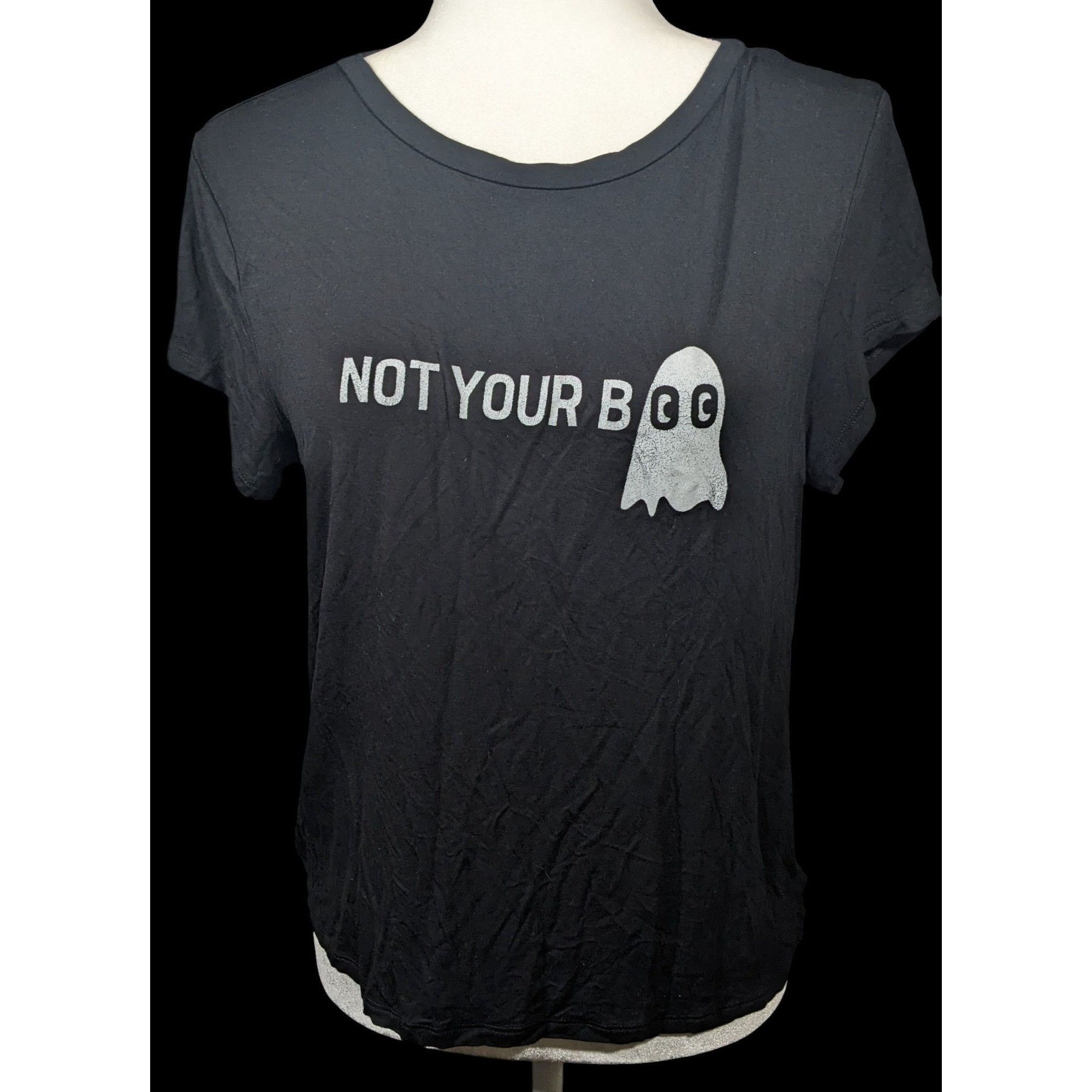 American Eagle Outfitters AEO Gothic Halloween Not Your Boo Ghost Shirt Size Large Size L / US 10 / IT 46 - 1 Thumbnail