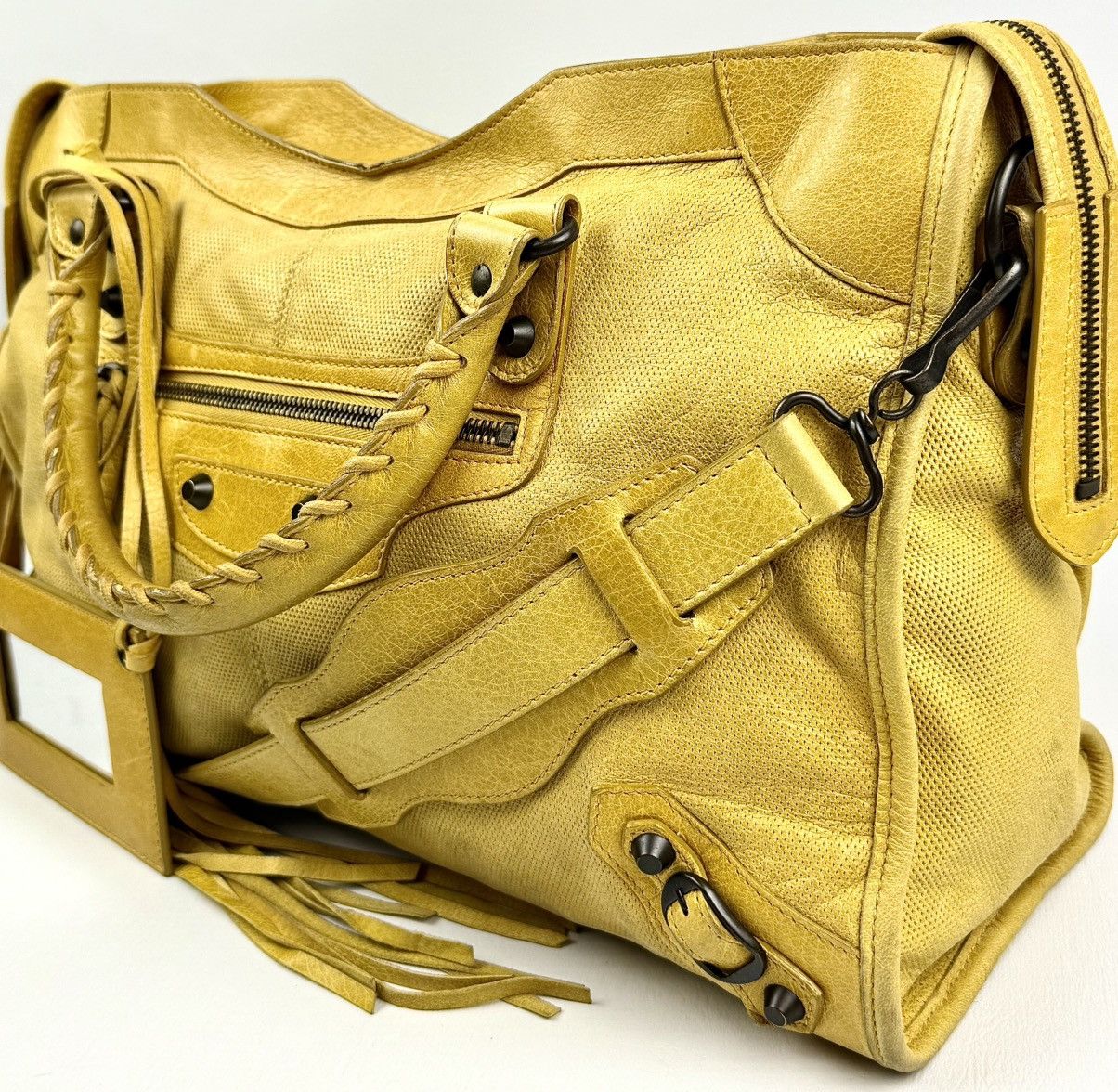Balenciaga Balenciaga - Ghesquière - 2000’s - Lemon - Peforated - City Size ONE SIZE - 10 Thumbnail