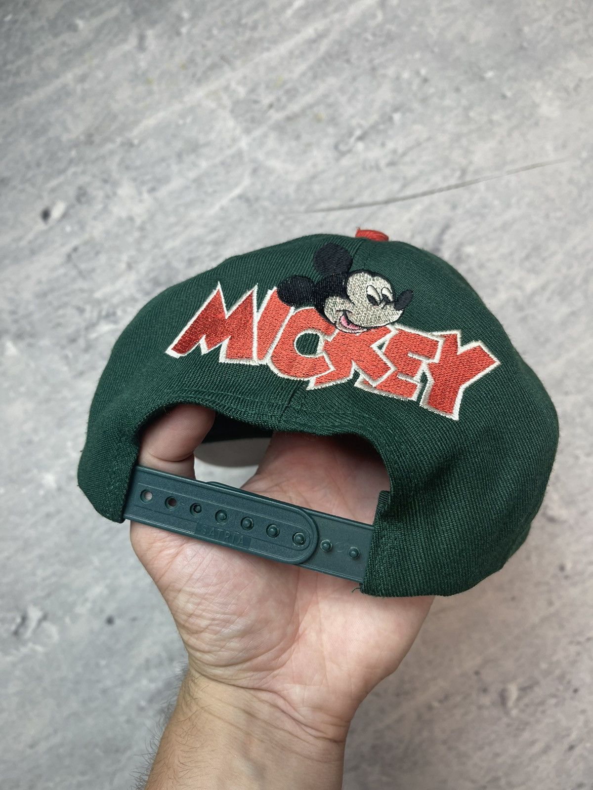 Disney × Vintage Vintage cartoon Mickey Mouse green cap Size ONE SIZE - 3 Thumbnail
