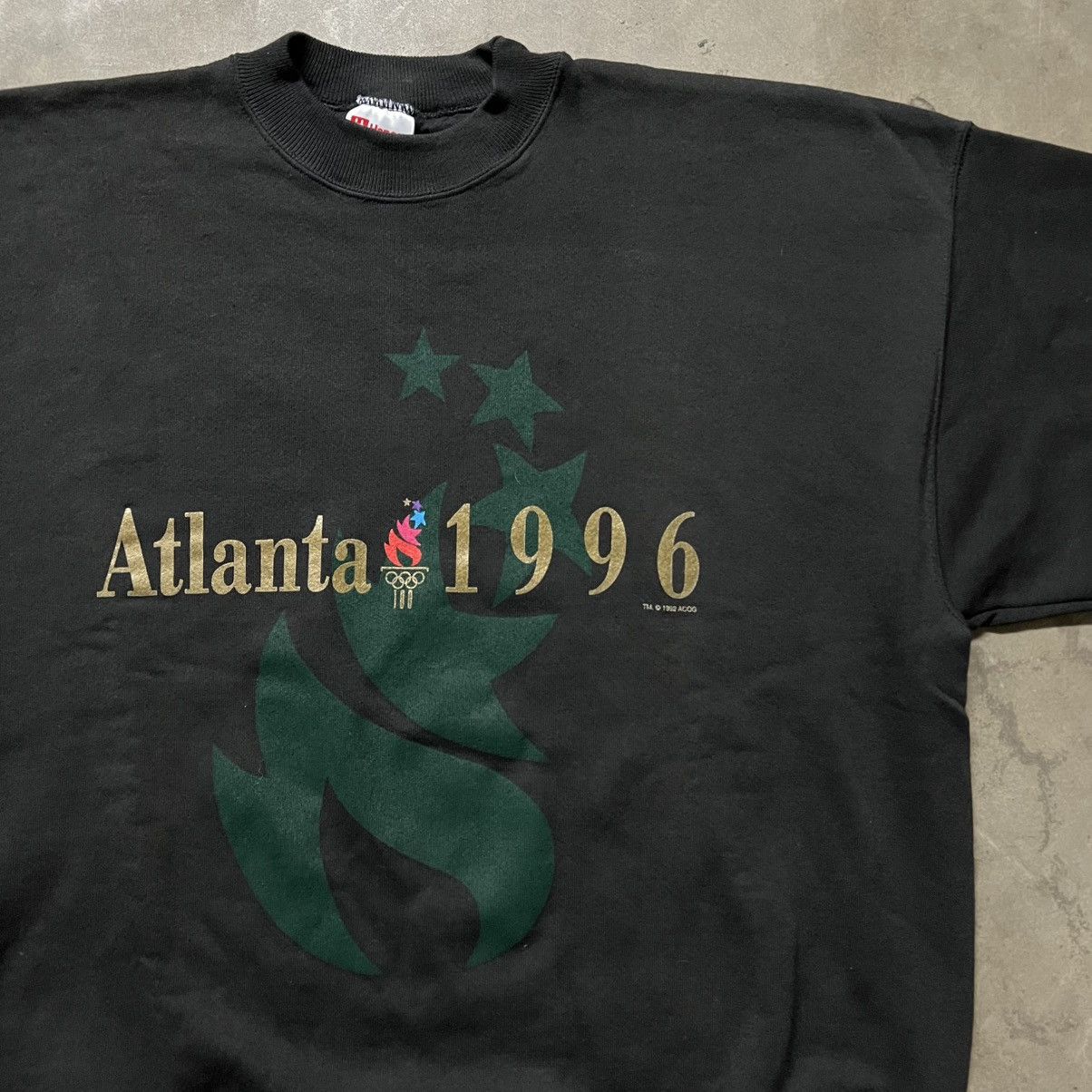 USA Olympics × Vintage Vintage 1996 Atlanta Olympics 🇺🇸 Graphic Crewneck Sweater Size US XXL / EU 58 / 5 - 1 Thumbnail