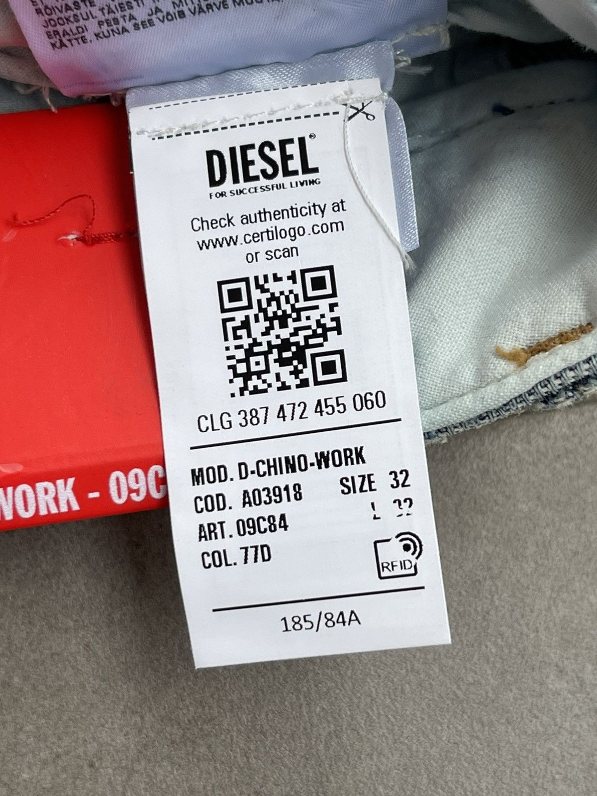 Diesel !DS! SS24 Diesel D-Chino-Work Rubber Trousers Size US 32 / EU 48 - 18 Thumbnail