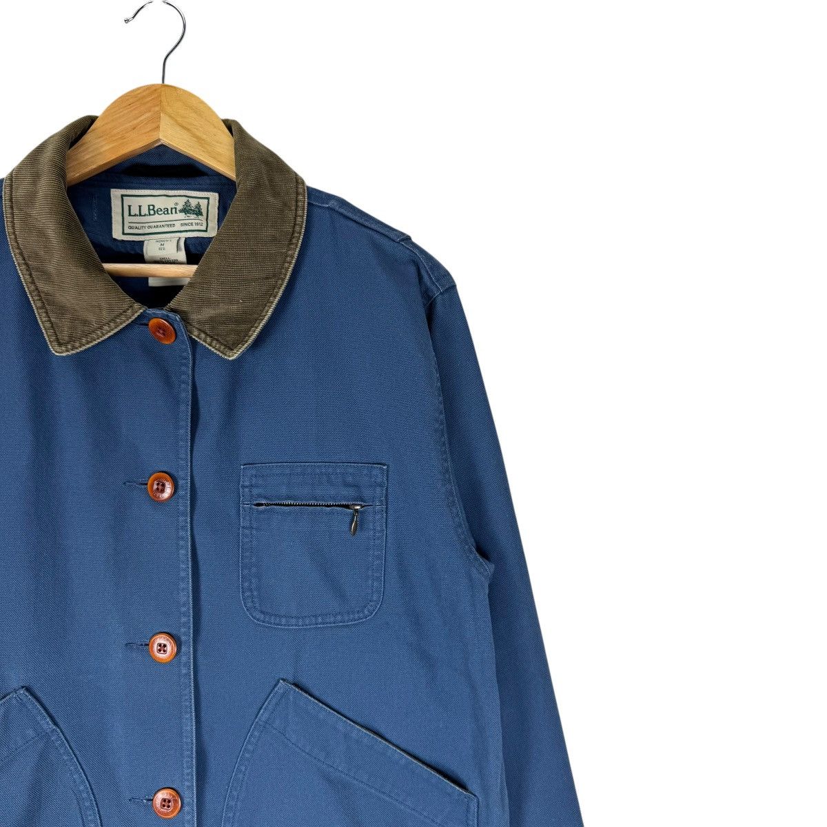 L.L. Bean 🔥LL BEAN CORDUROY COLLAR CHORE JACKET Size M / US 6-8 / IT 42-44 - 4 Thumbnail