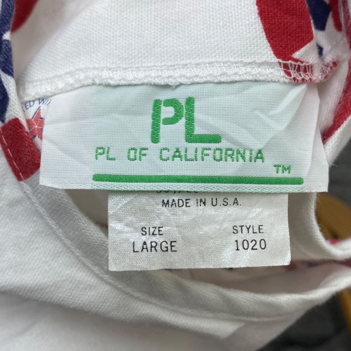 Vintage Vintage PL OF CALIFORNIA Made In USA Over Print Dress Red Size L / US 10 / IT 46 - 4 Thumbnail