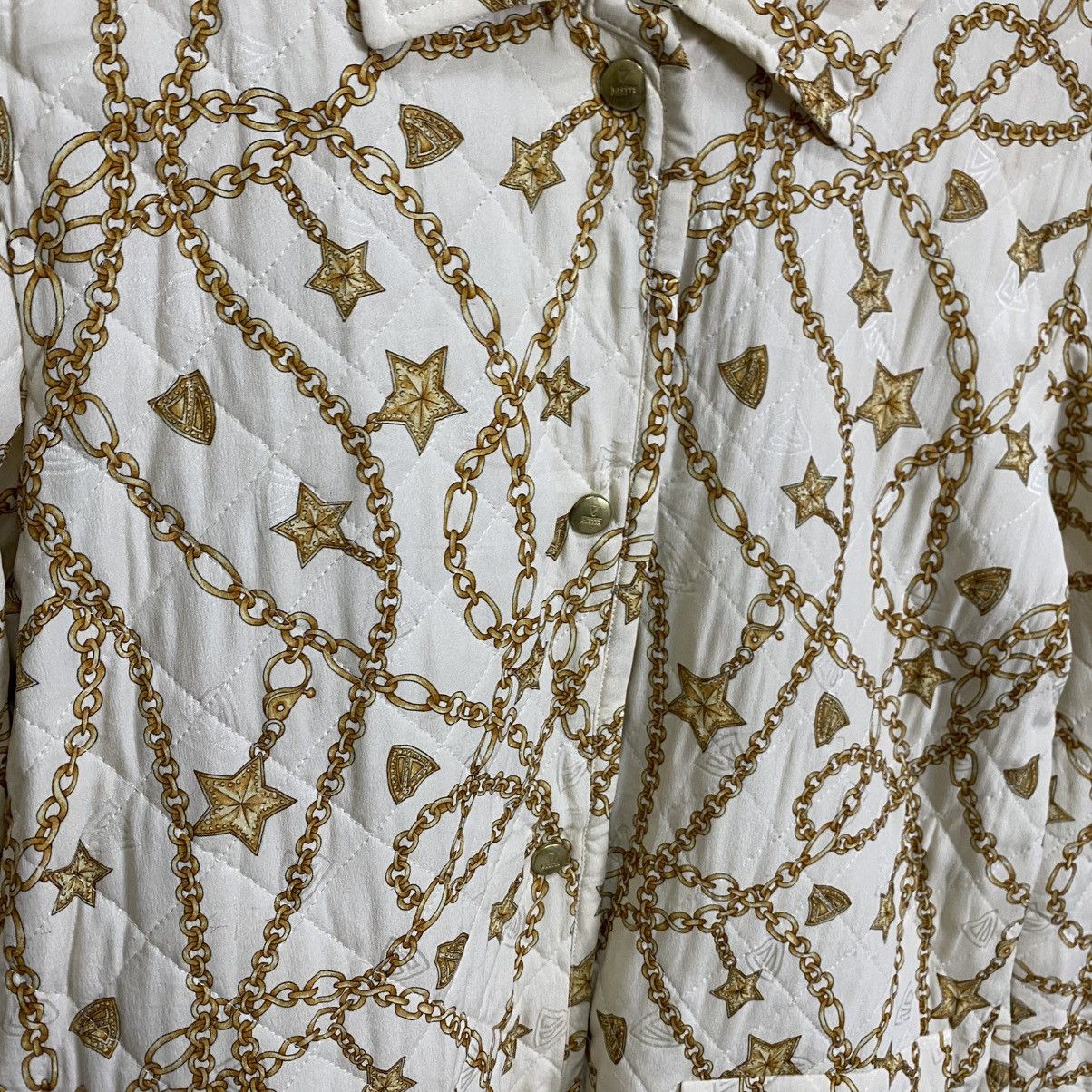 Designer × SikSilk × Vintage Mc David Internatuonal chain logo silk jacket Size S / US 4 / IT 40 - 16 Thumbnail