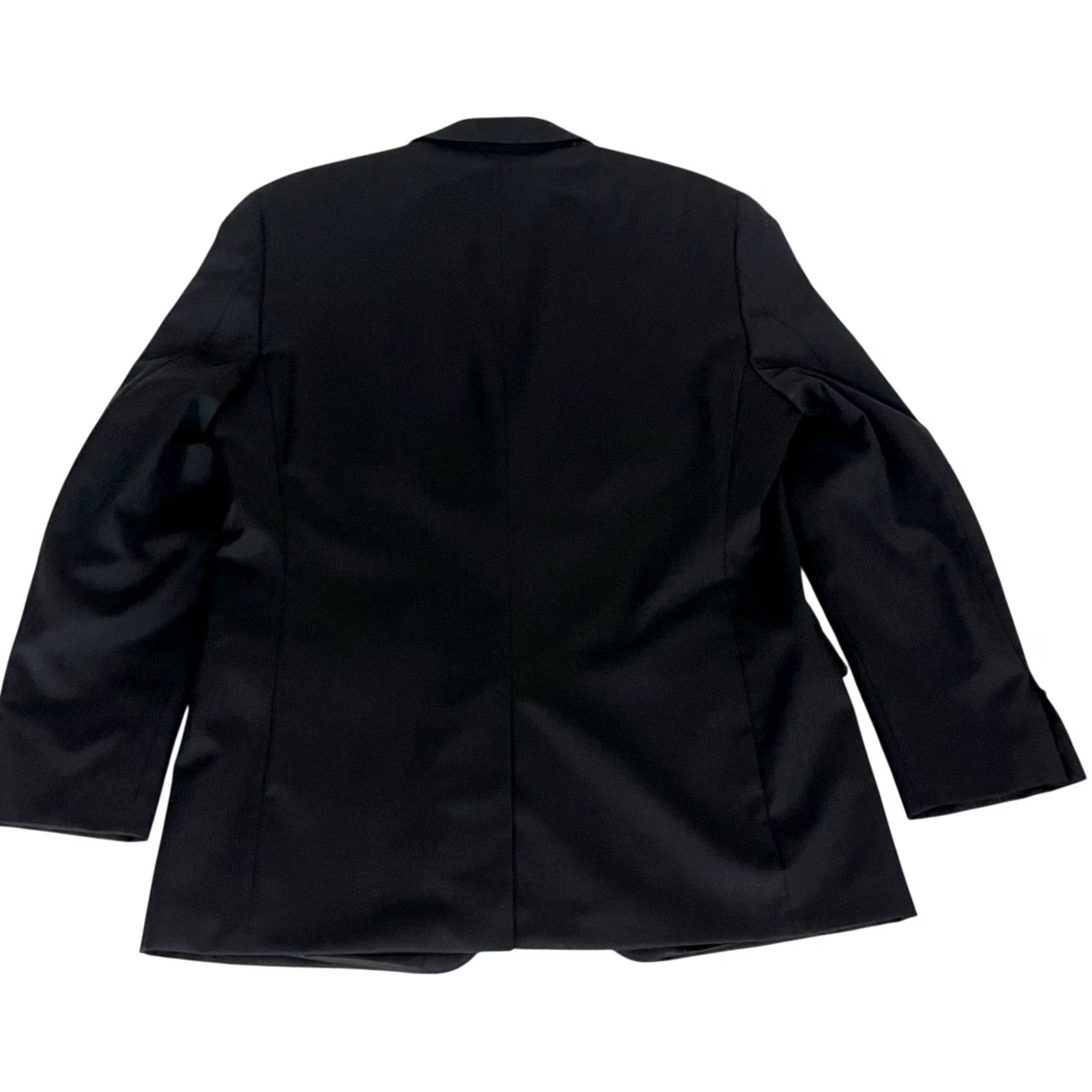 Calvin Klein Calvin Klein Blazer Shirt Jacket 2 Piece Mens Suit Jacket 42R Black Wool Inner Pockets 100% Wool Regular Mens Size 42R - 4 Thumbnail