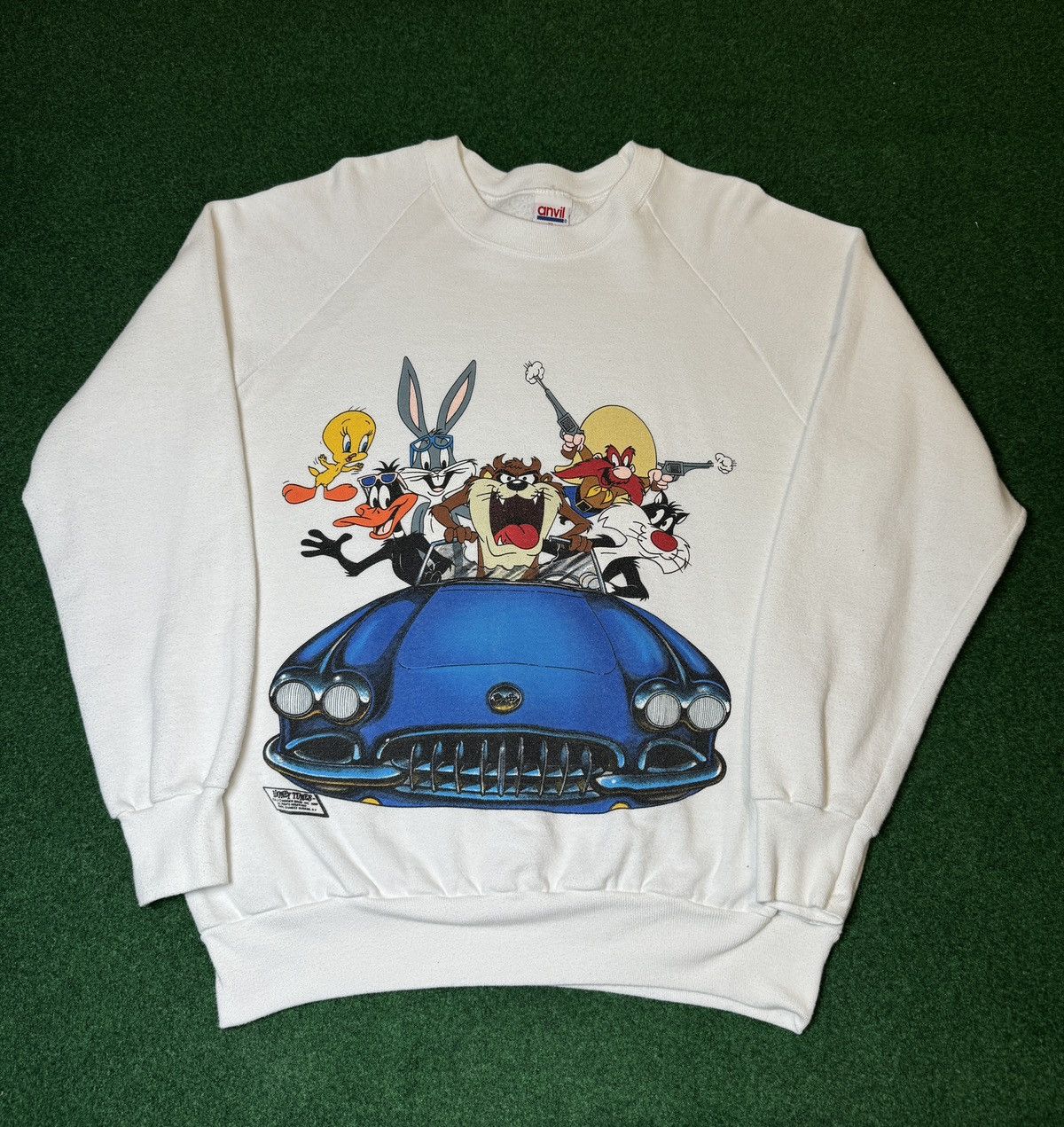 Vintage × Warner Bros Vintage 80s 90s Looney Tunes Cartoon Warner Bros XL Crewneck Size US XL / EU 56 / 4 - 1 Thumbnail