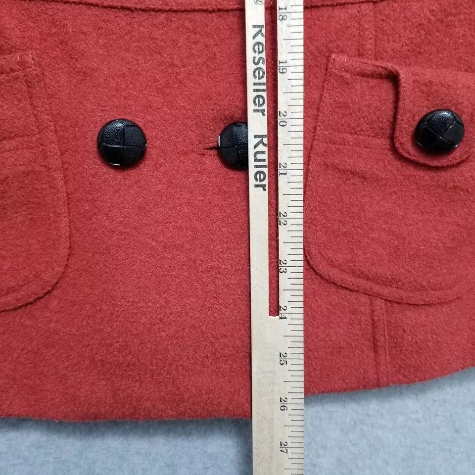Other XXI Coat Womens Medium Orange Jacket Pockets Buttons Size M / US 6-8 / IT 42-44 - 7 Thumbnail