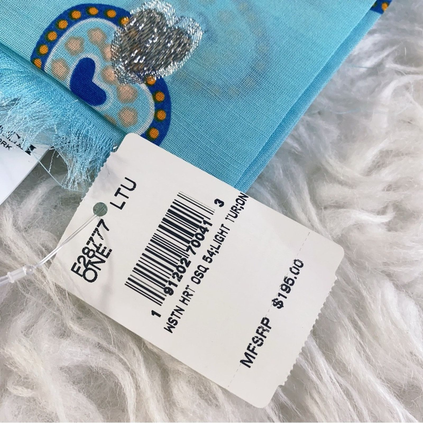 Coach Coach Western Heart Oversized Square Scarf Size ONE SIZE - 5 Thumbnail