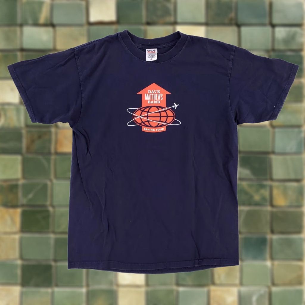 Anvil Dave Matthews Band Anvil 2007 Spring Tour T Shirt Blue Short Sleeve Mens L Size US L / EU 52-54 / 3 - 1 Thumbnail