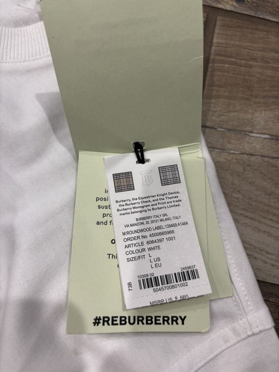 Burberry Burberry Prorsum Label Cotton T-Shirt Size US L / EU 52-54 / 3 - 7 Thumbnail