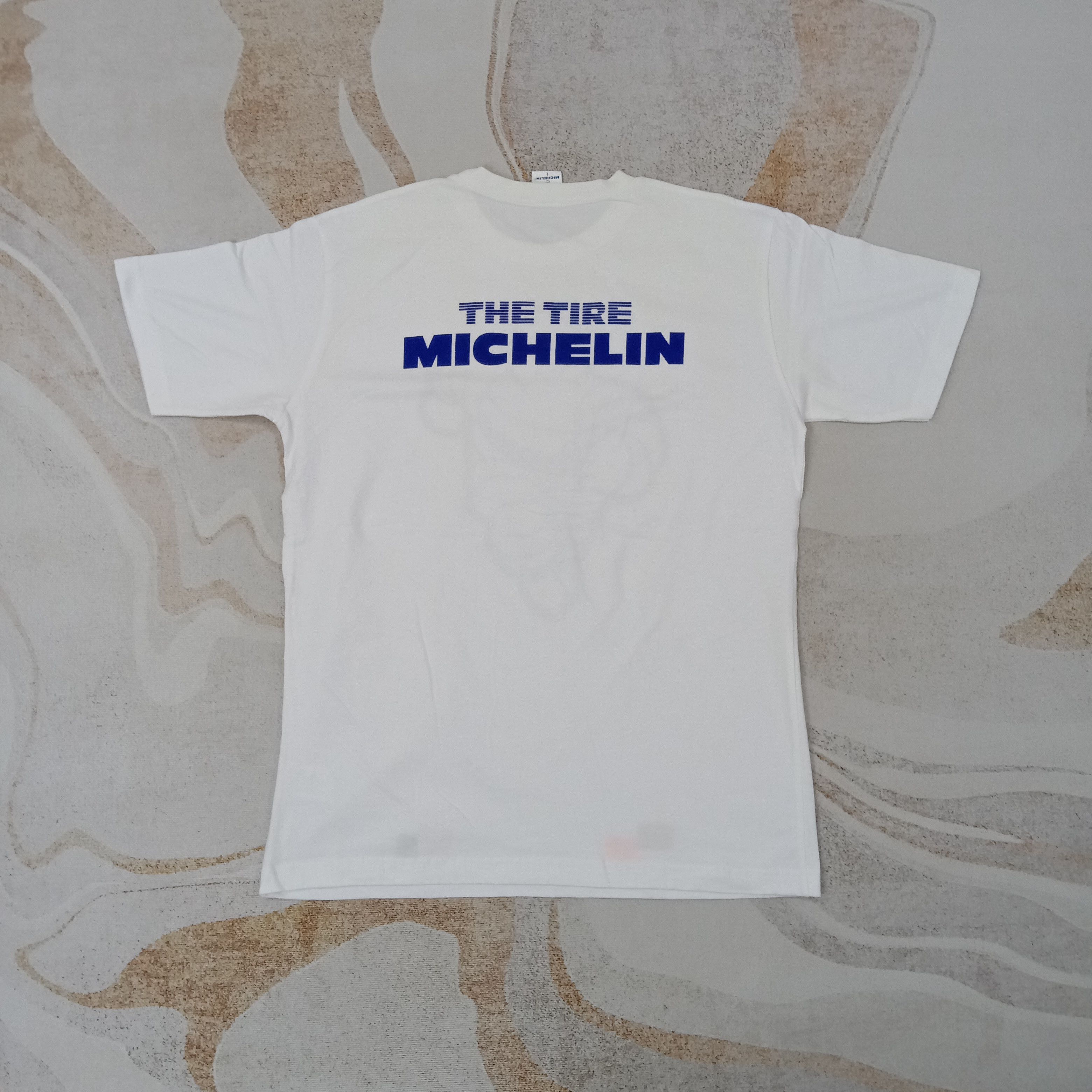 Vintage Michelin The Tire Racing Promo Tshirt C259N6 Size US L / EU 52-54 / 3 - 4 Thumbnail
