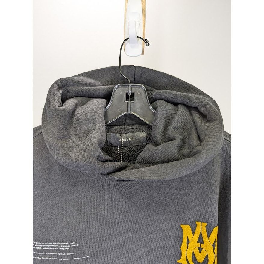 Amiri o1rshd1 Miltary Specs Stencil Hoodie in Black Size US S / EU 44-46 / 1 - 3 Thumbnail