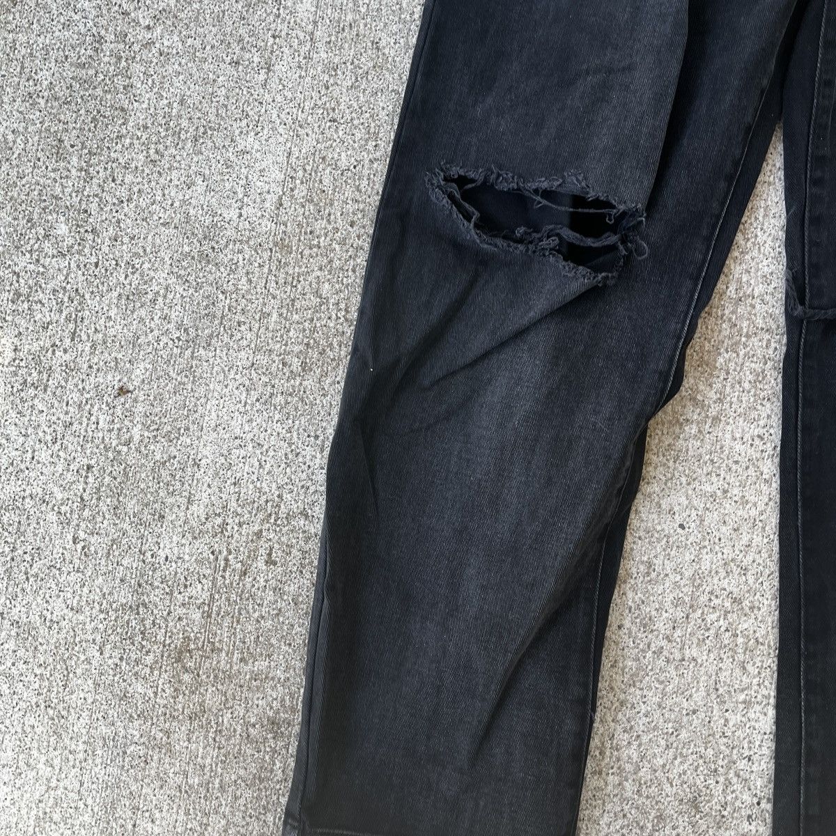Vintage One Teaspoon Black Distressed Jeans Size 36x30 Grunge Skate Size US 36 / EU 52 - 3 Thumbnail