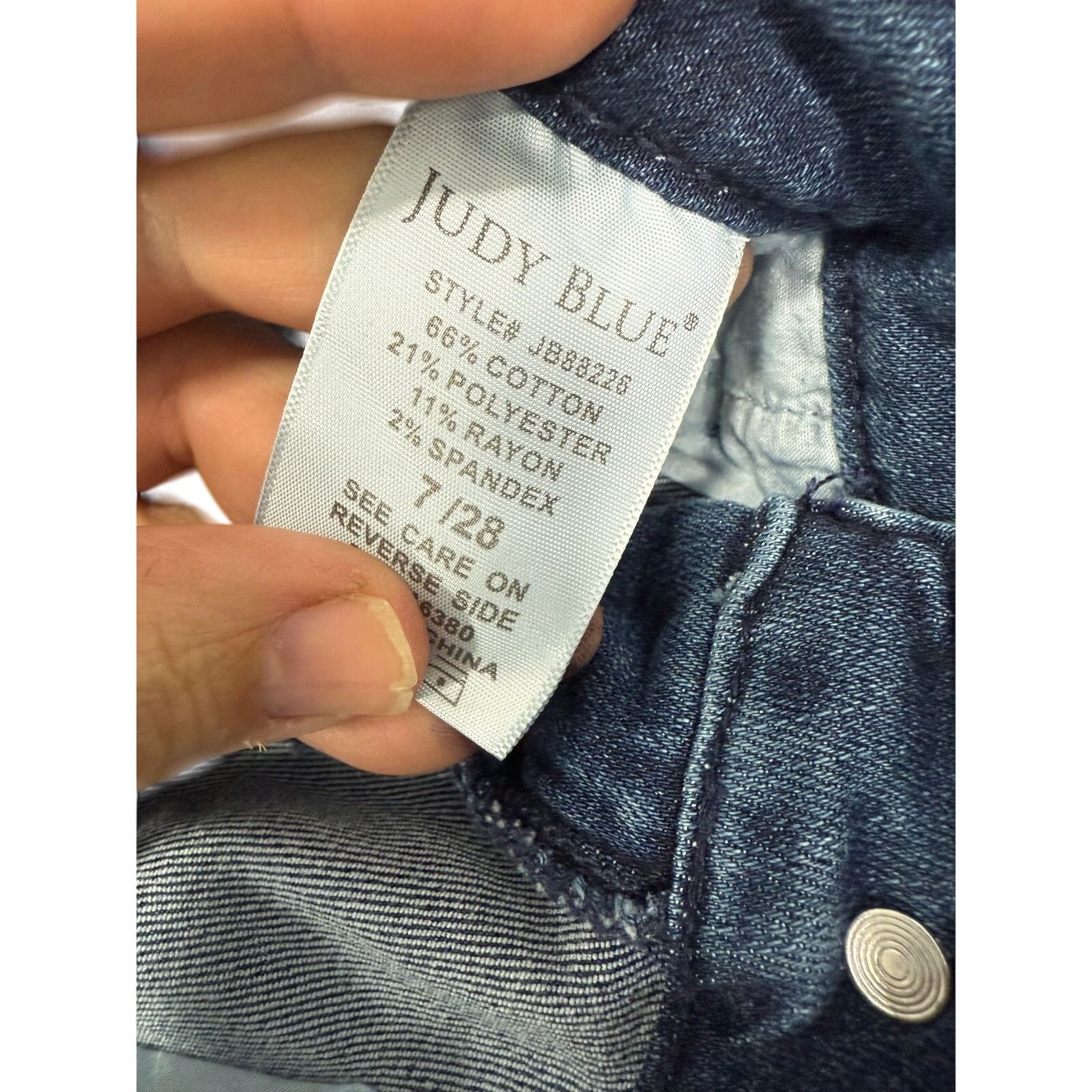 Judy Blue Judy Blue Women’s Jeans 7/28 Mid Rise Relaxed Fit NEW G610 Size 28" / US 6 / IT 42 - 3 Thumbnail