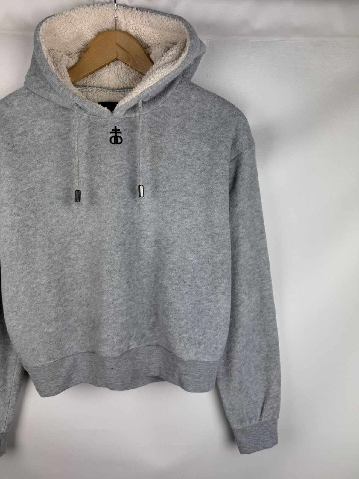 Drop Dead Drop Dead Ladies Y2K Fleece Sherpa Lined Hoodie Pullover Size M / US 6-8 / IT 42-44 - 3 Thumbnail