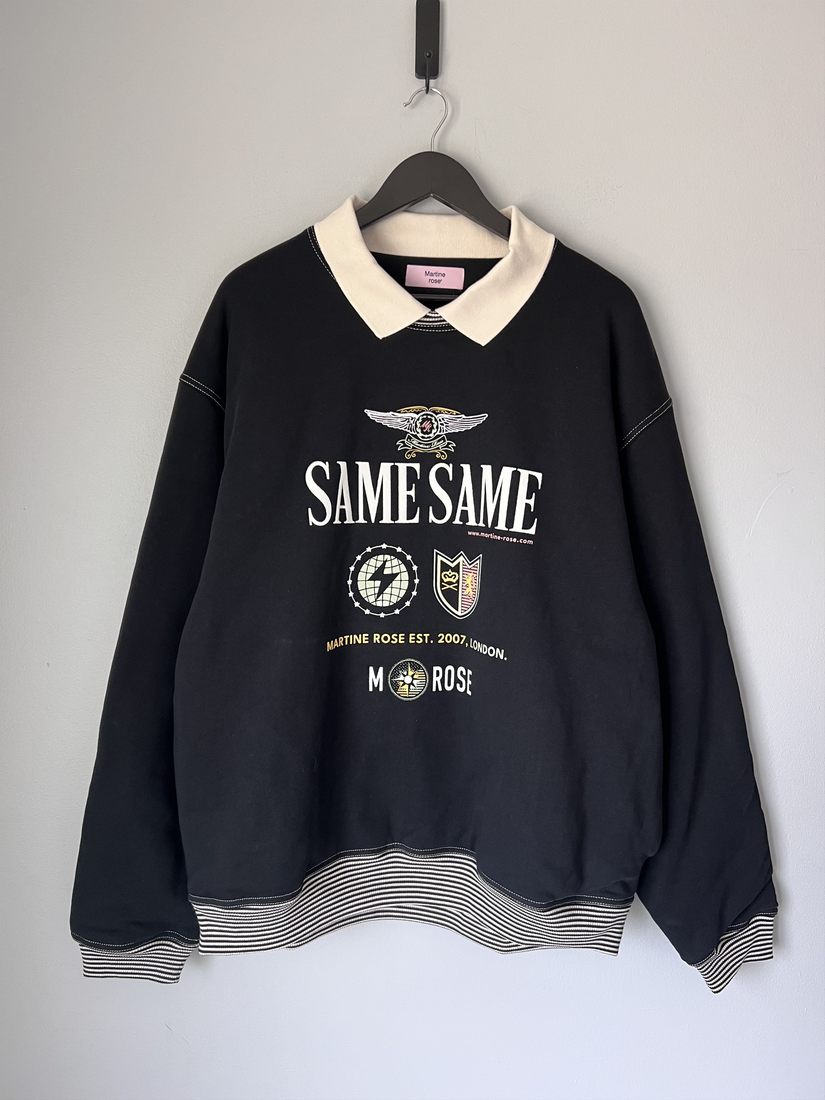 スウェット・トレーナー MARTINE ROSE CMR 602FL BLACK Sweatshirts Black Martine Rose Classic Hoodie | SVD
