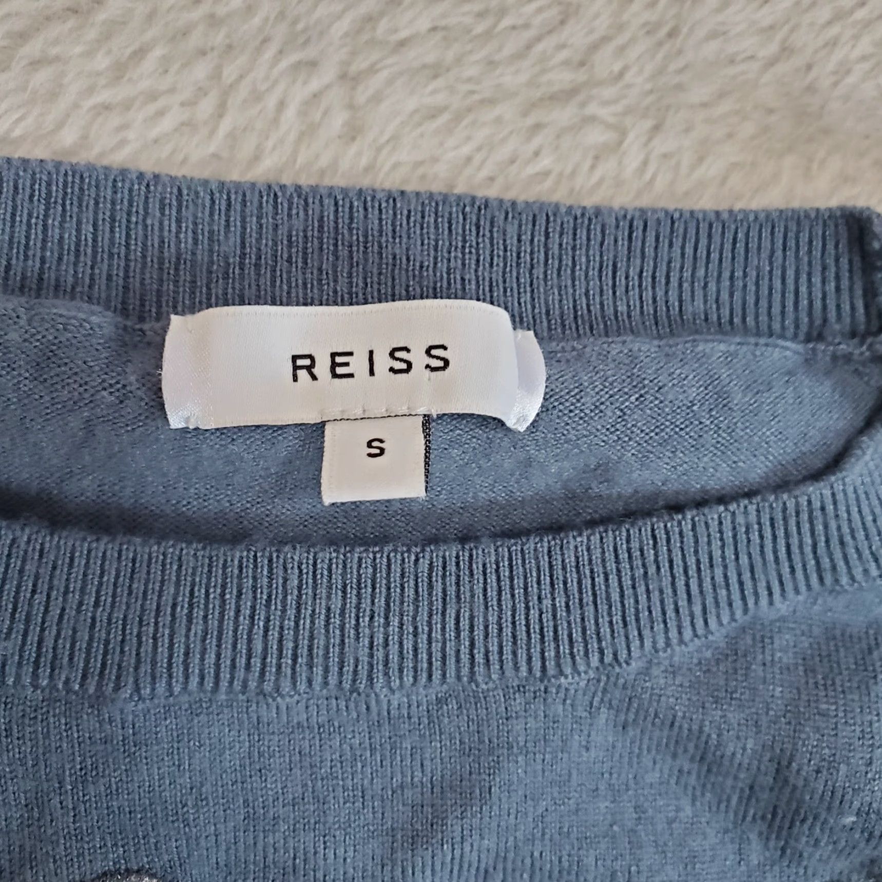 Reiss Reiss Sweater Women S Blue Amelia Embroidered Floral Wool Blend Pullover Jumper Size S / US 4 / IT 40 - 4 Thumbnail