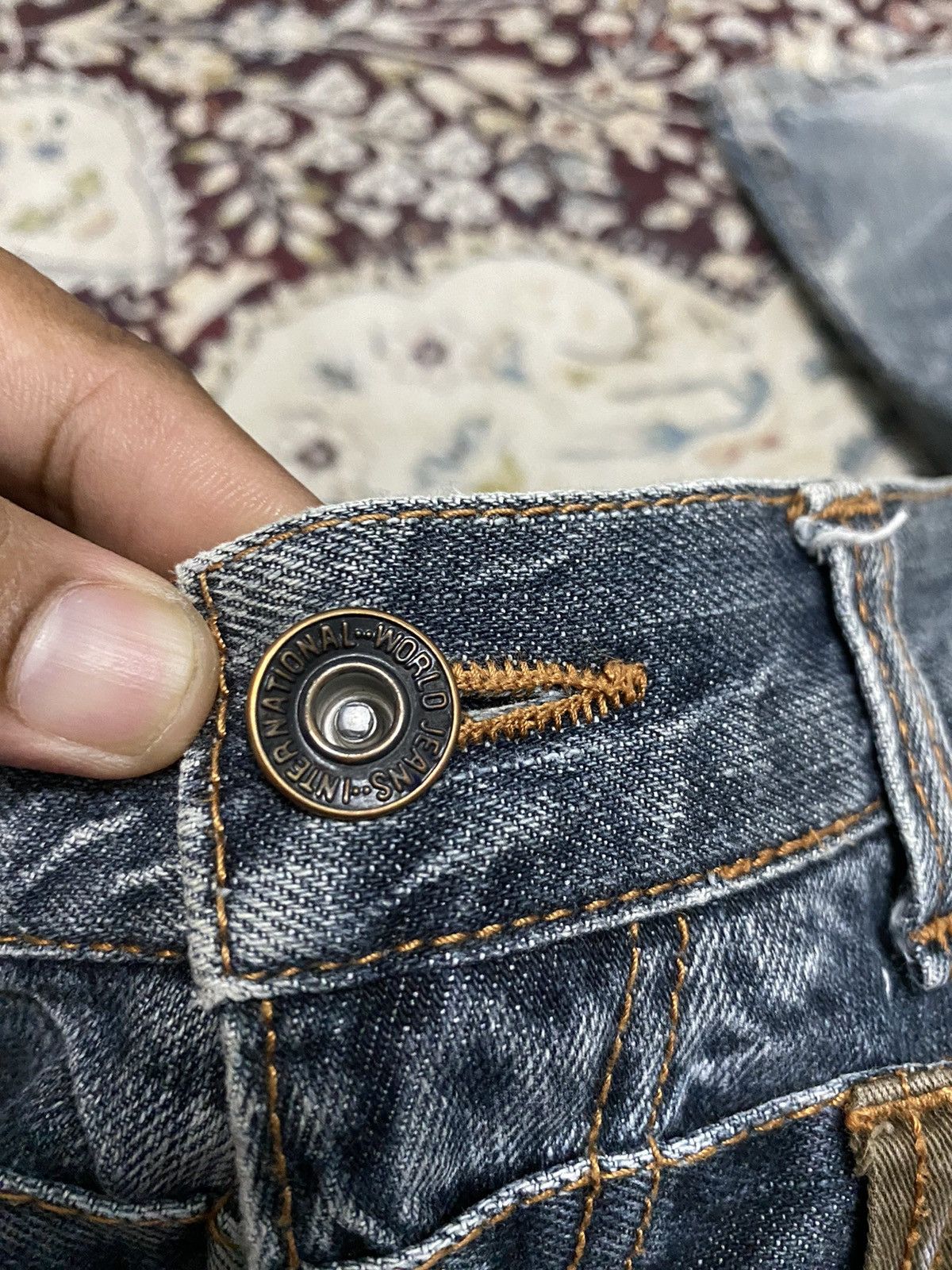 Other Japanese brand X nylaus double waist jeans Size US 32 / EU 48 - 15 Thumbnail