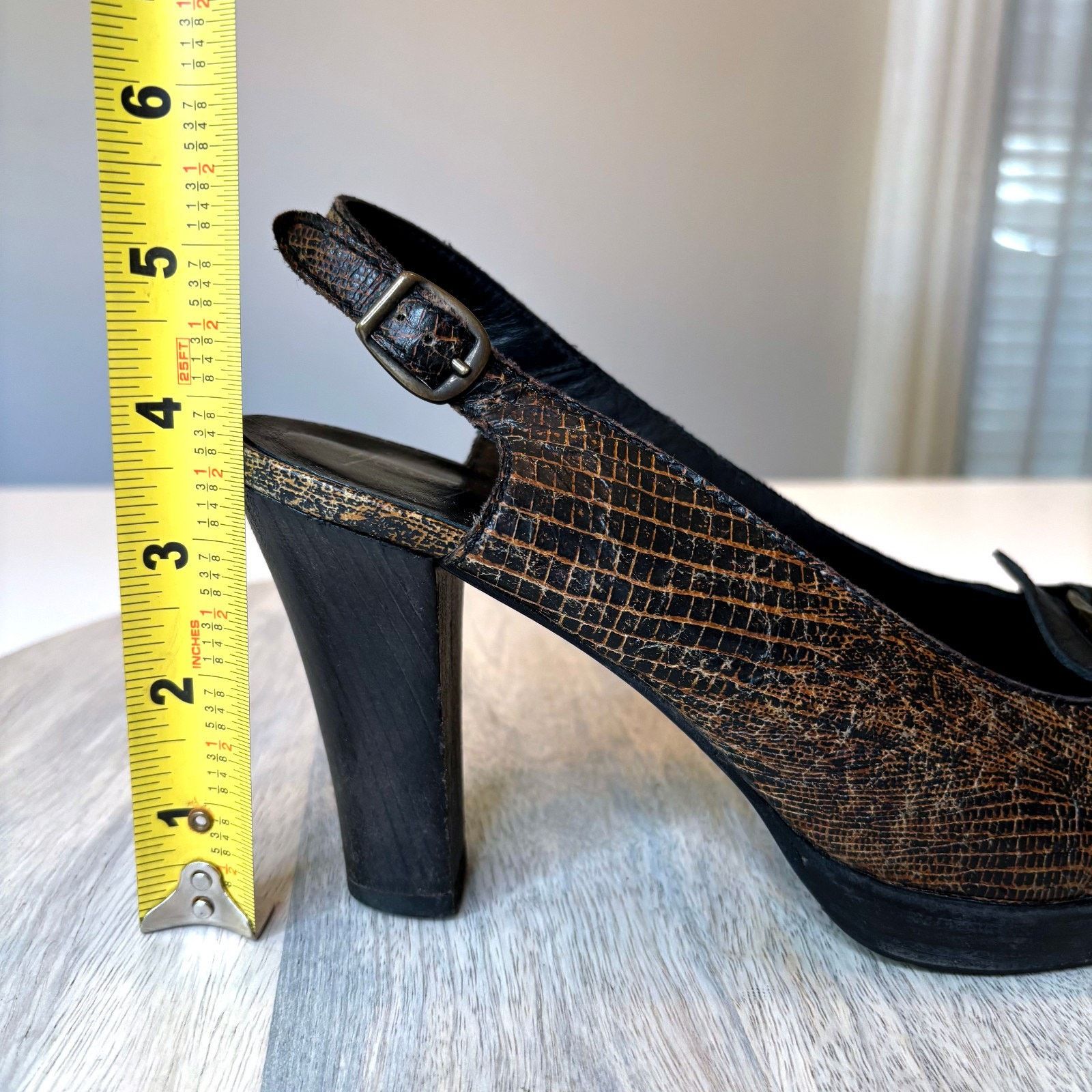 HENRY BEGUELIN Henry Beguelin Slingback Heels Leather Italy Size 9.5 Boho Size US 9.5 / IT 39.5 - 9 Thumbnail
