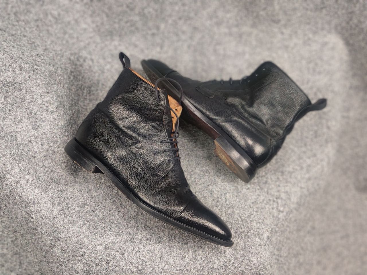 Oliver Sweeney Oliver Sweeney Cagnano Black Leather Ankle classic Boots Size US 10.5 / EU 43-44 - 11 Thumbnail
